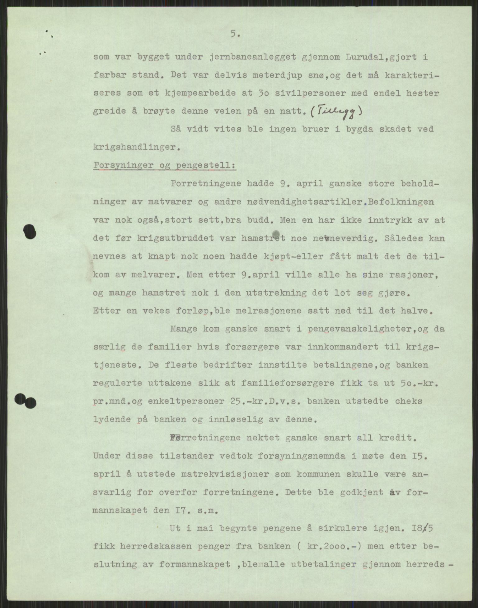 Forsvaret, Forsvarets krigshistoriske avdeling, AV/RA-RAFA-2017/Y/Ya/L0016: II-C-11-31 - Fylkesmenn.  Rapporter om krigsbegivenhetene 1940., 1940, p. 569