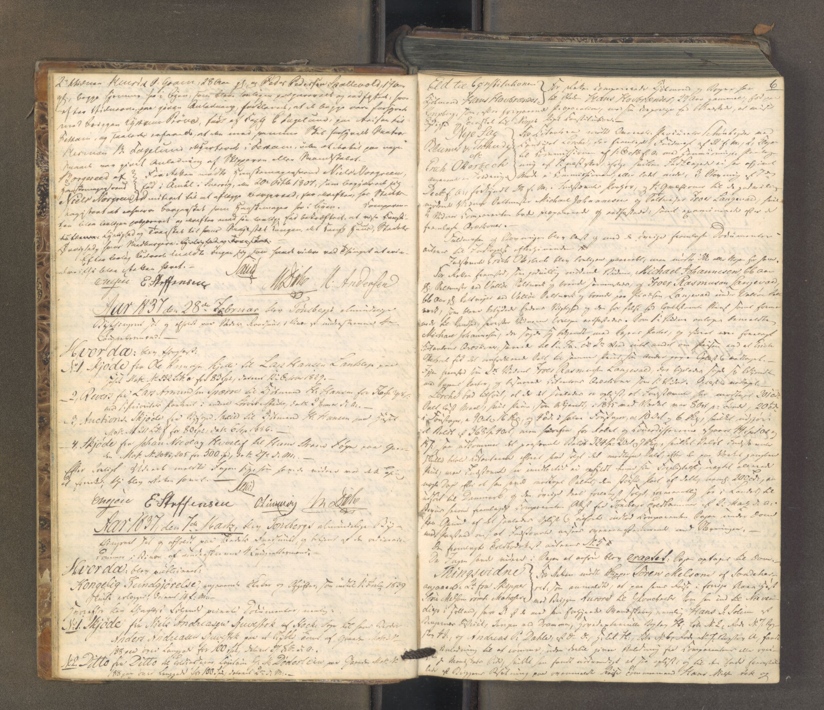 Tønsberg byfogd, AV/SAKO-A-224/F/Fa/L0025: Tingbok, 1836-1851, p. 5b-6a