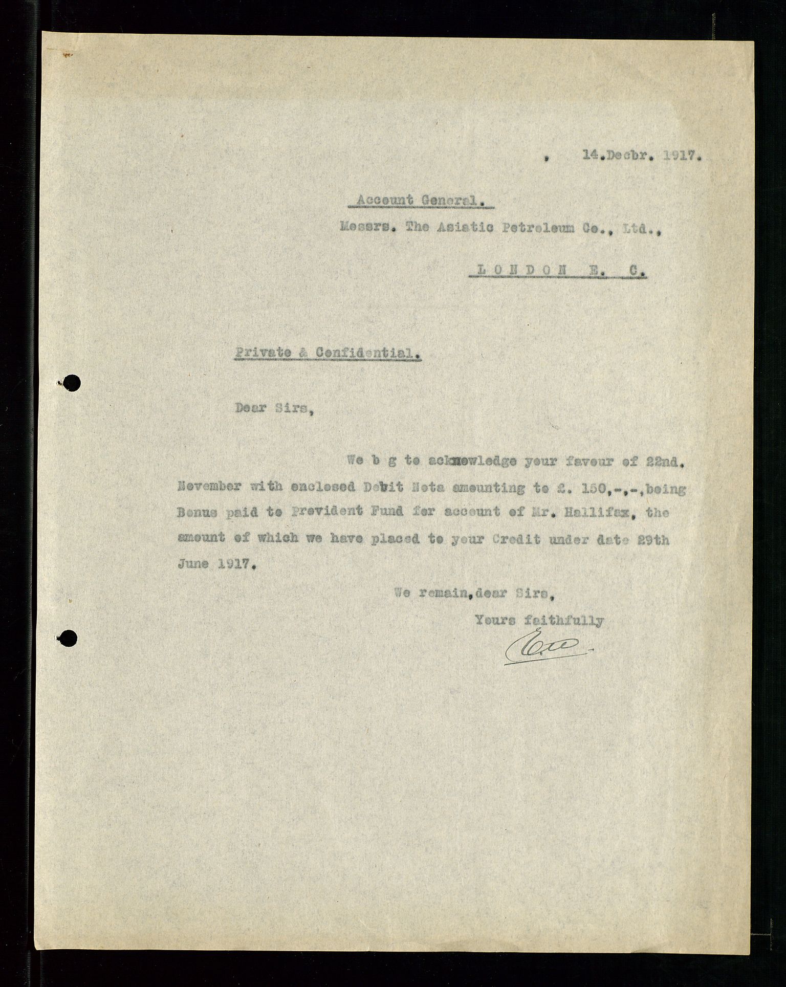 Pa 1521 - A/S Norske Shell, AV/SAST-A-101915/E/Ea/Eaa/L0001: Sjefskorrespondanse, 1917, p. 68