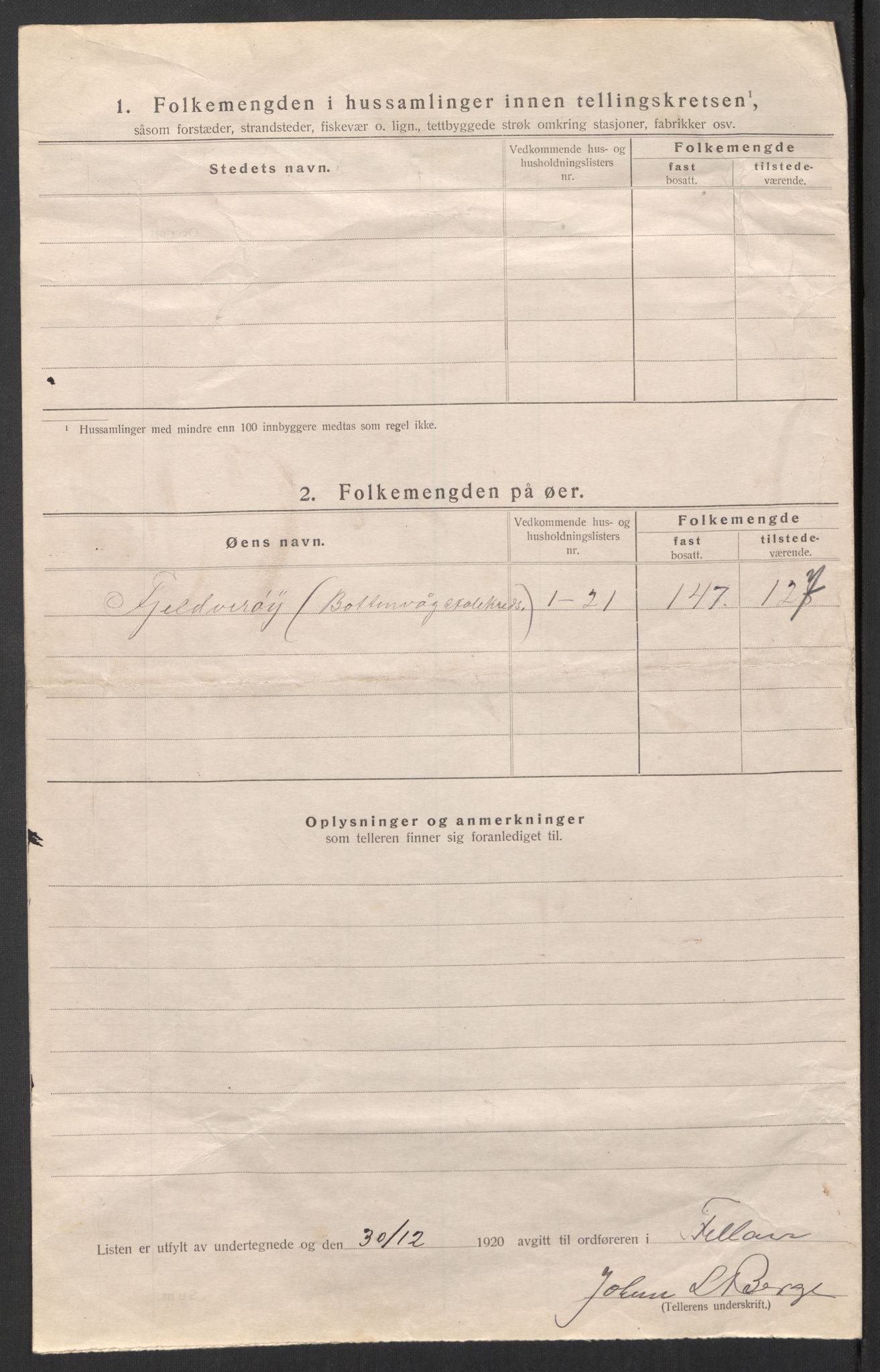 SAT, 1920 census for Fillan, 1920, p. 14