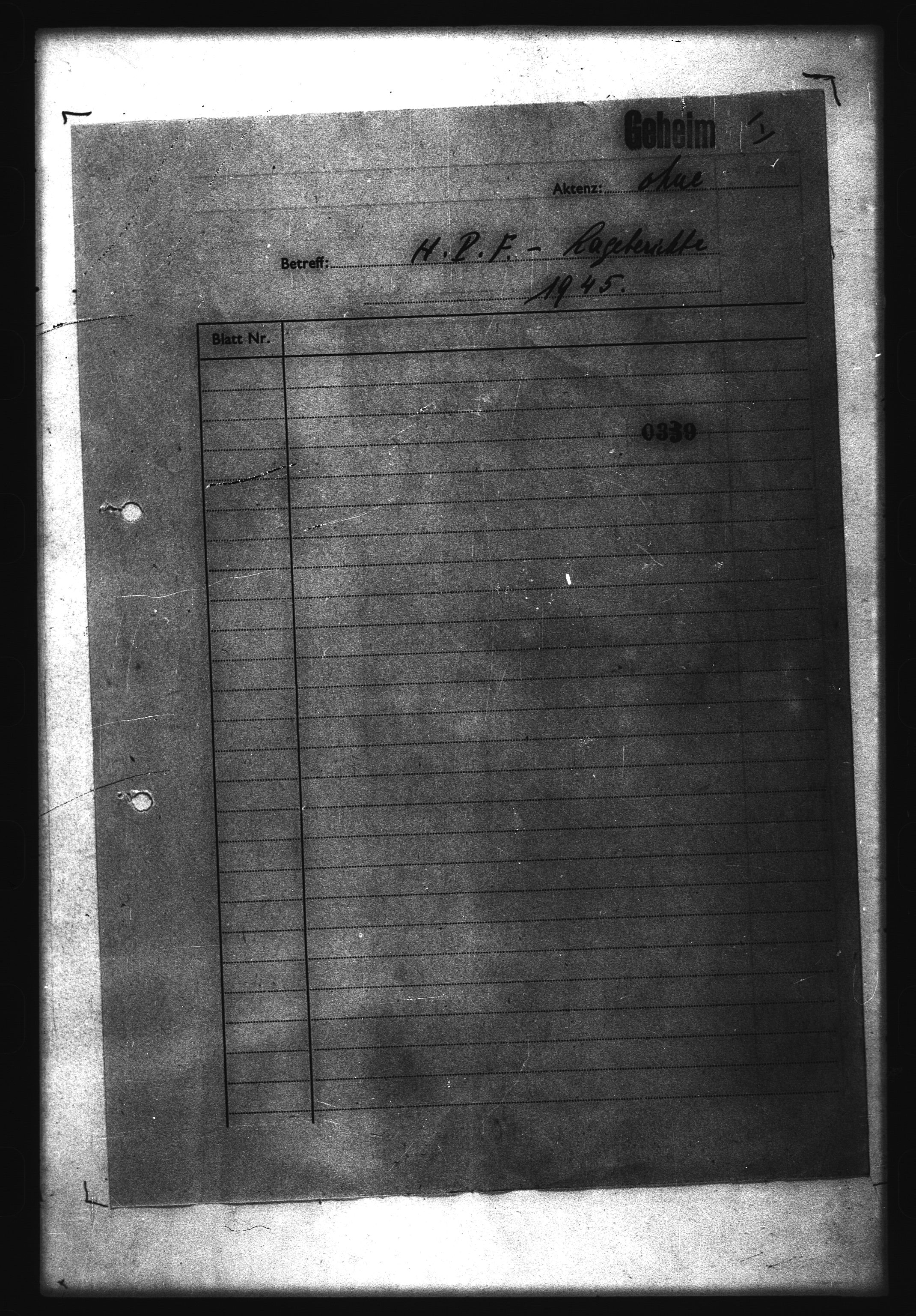 Documents Section, RA/RAFA-2200/V/L0055: Film med LMDC Serial Numbers, 1939-1945, p. 530