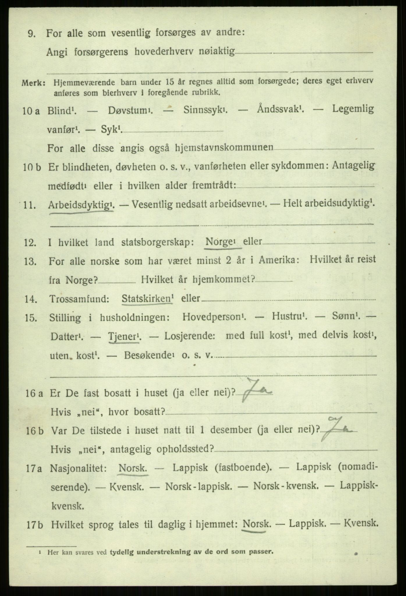 SATØ, 1920 census for Ibestad, 1920, p. 10203