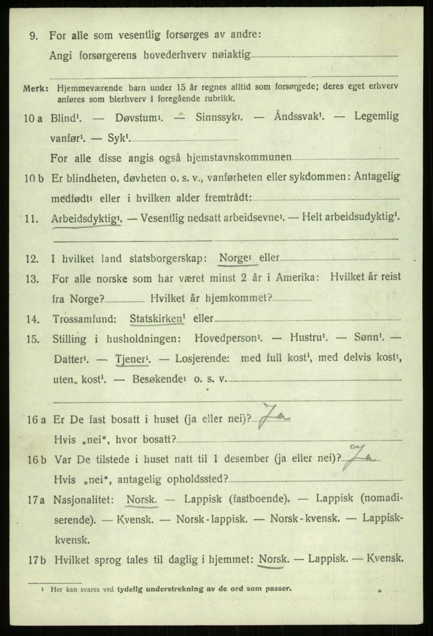 SATØ, 1920 census for Ibestad, 1920, p. 10203