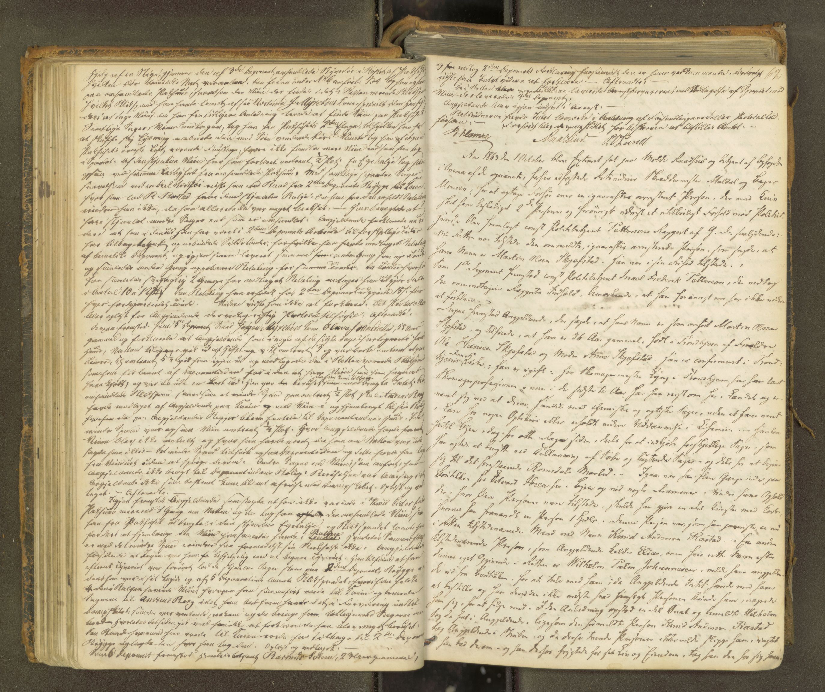 Molde byfogd, AV/SAT-A-0025/1/1A/L0010: Justisprotokoll, 1863-1869, p. 61b-62a