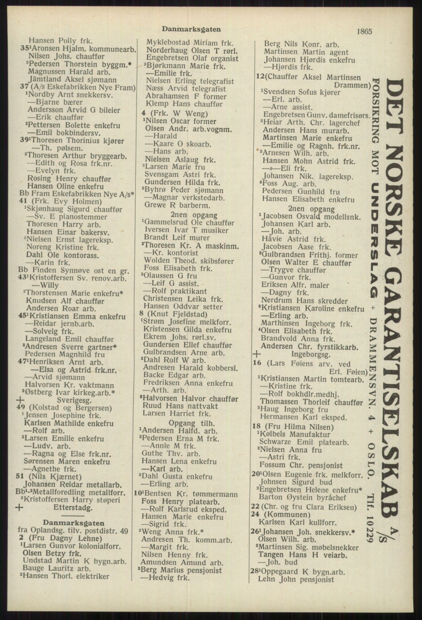 Kristiania/Oslo adressebok, PUBL/-, 1939, p. 1865