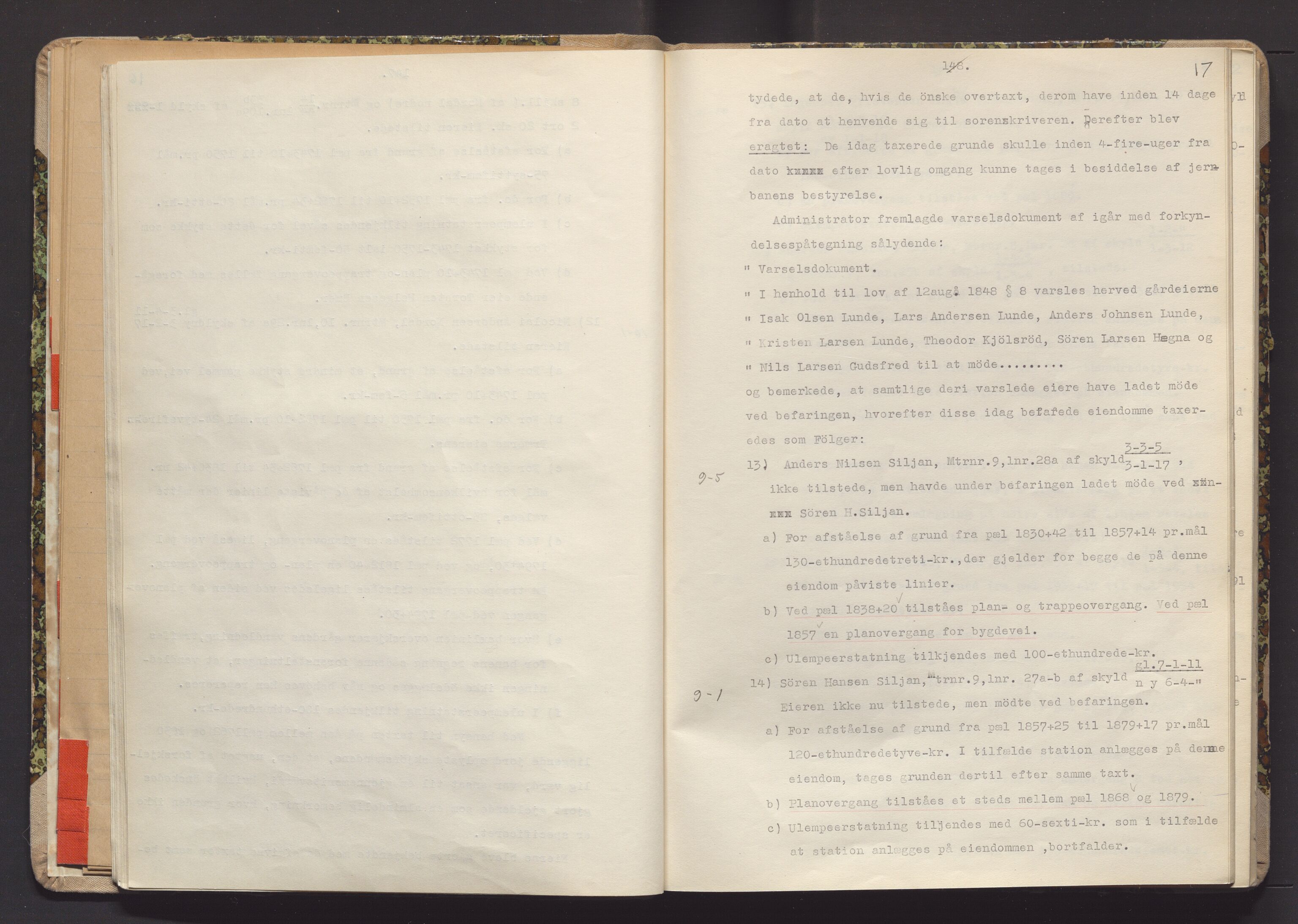 Norges Statsbaner Drammen distrikt (NSB), AV/SAKO-A-30/Y/Yc/L0007: Takster Vestfoldbanen strekningen Eidanger-Porsgrunn-Gjerpen samt sidelinjen Eidanger-Brevik, 1877-1896, p. 17