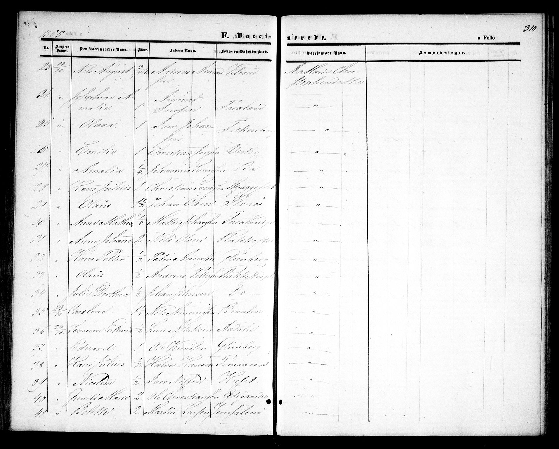 Rødenes prestekontor Kirkebøker, AV/SAO-A-2005/F/Fa/L0006: Parish register (official) no. I 6, 1850-1859, p. 310