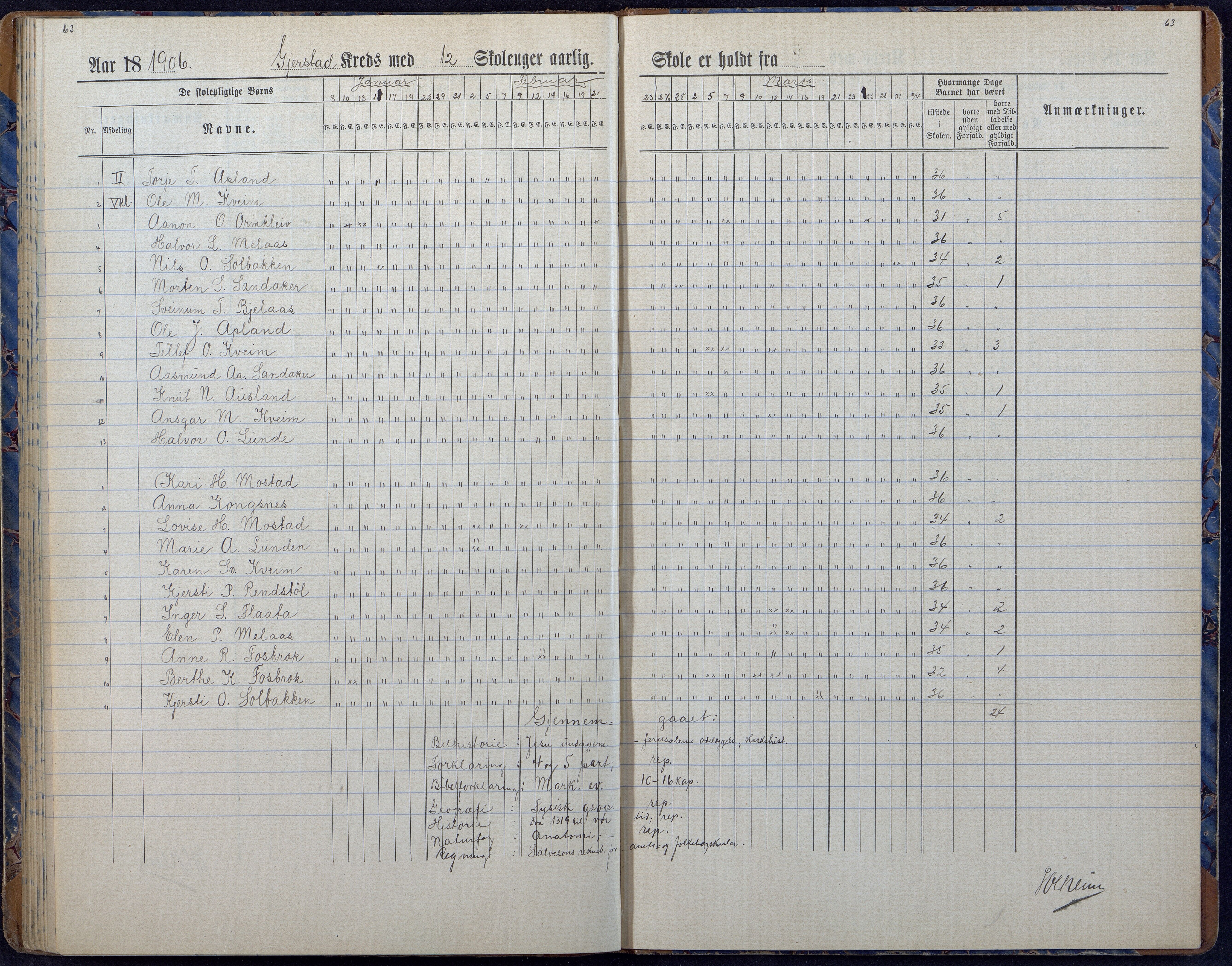 Gjerstad Kommune, Gjerstad Skole, AAKS/KA0911-550a/F01/L0008: Dagbok, 1892-1908, p. 65