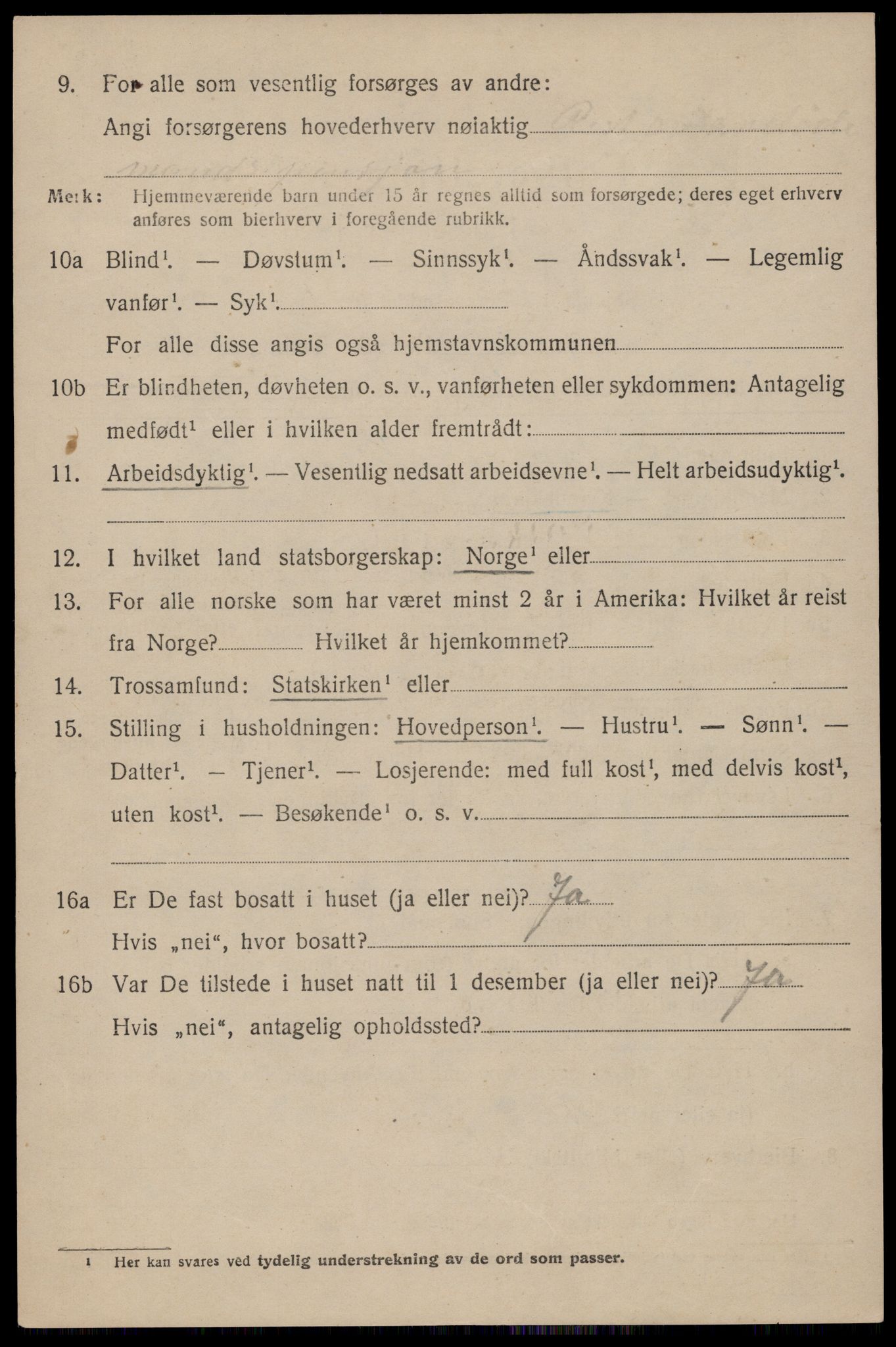 SAST, 1920 census for Håland, 1920, p. 8766