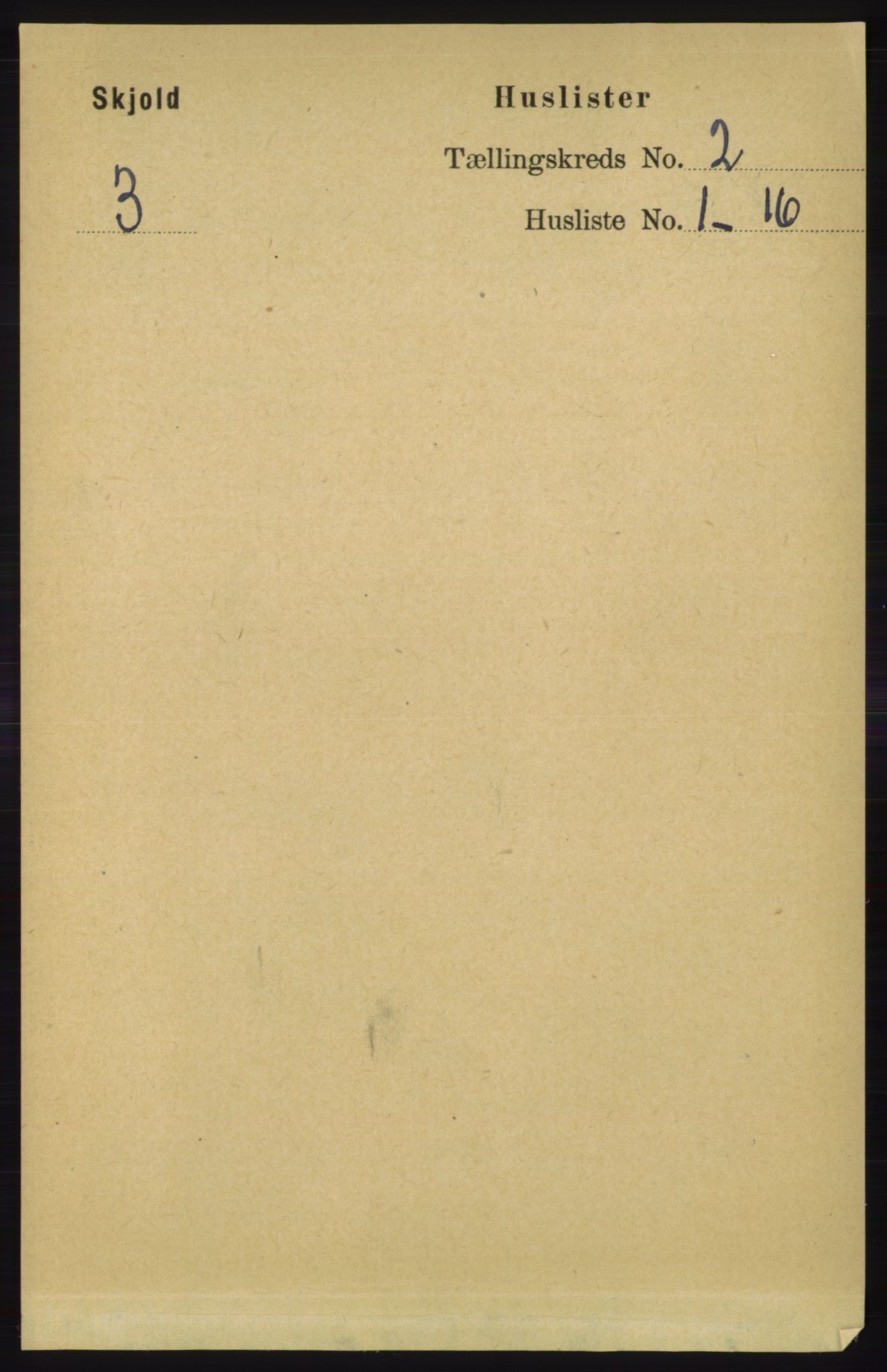 RA, 1891 census for 1154 Skjold, 1891, p. 264
