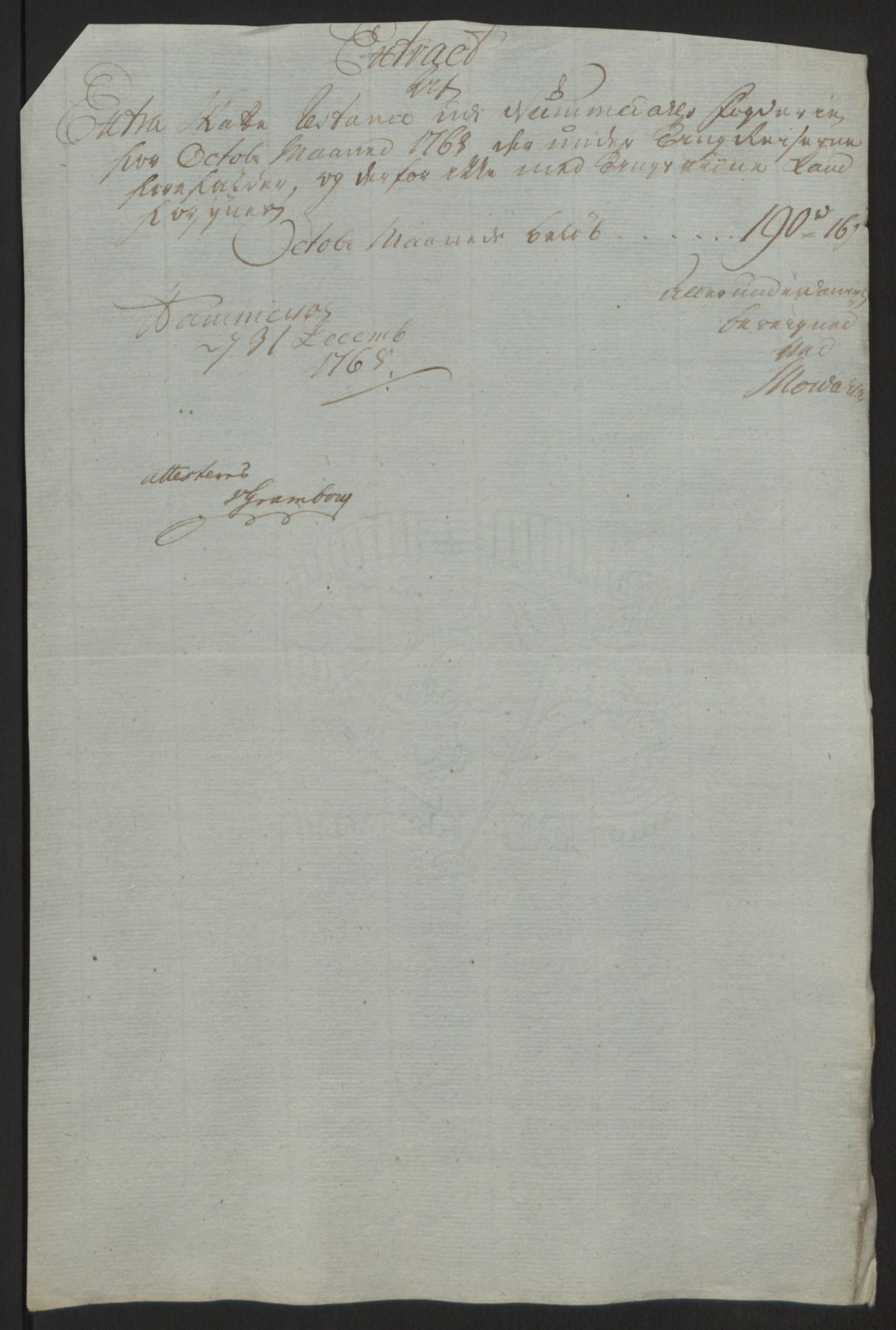 Rentekammeret inntil 1814, Reviderte regnskaper, Fogderegnskap, AV/RA-EA-4092/R64/L4502: Ekstraskatten Namdal, 1762-1772, p. 287