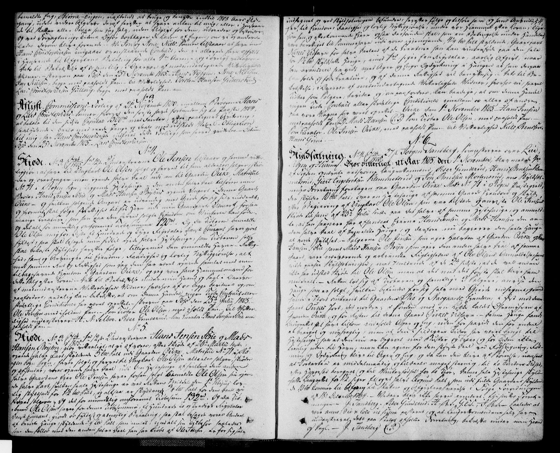 Lier, Røyken og Hurum sorenskriveri, AV/SAKO-A-89/G/Ga/Gab/L0001b: Mortgage book no. 1b, 1804-1809, p. 354
