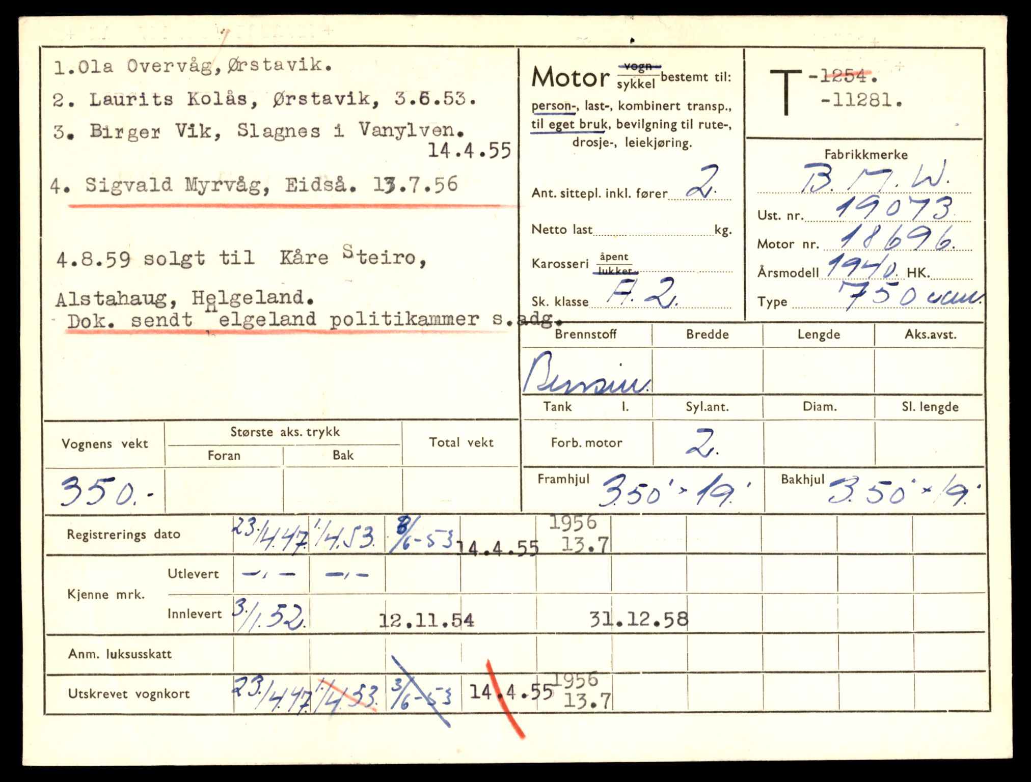 Møre og Romsdal vegkontor - Ålesund trafikkstasjon, AV/SAT-A-4099/F/Fe/L0027: Registreringskort for kjøretøy T 11161 - T 11289, 1927-1998, p. 3131