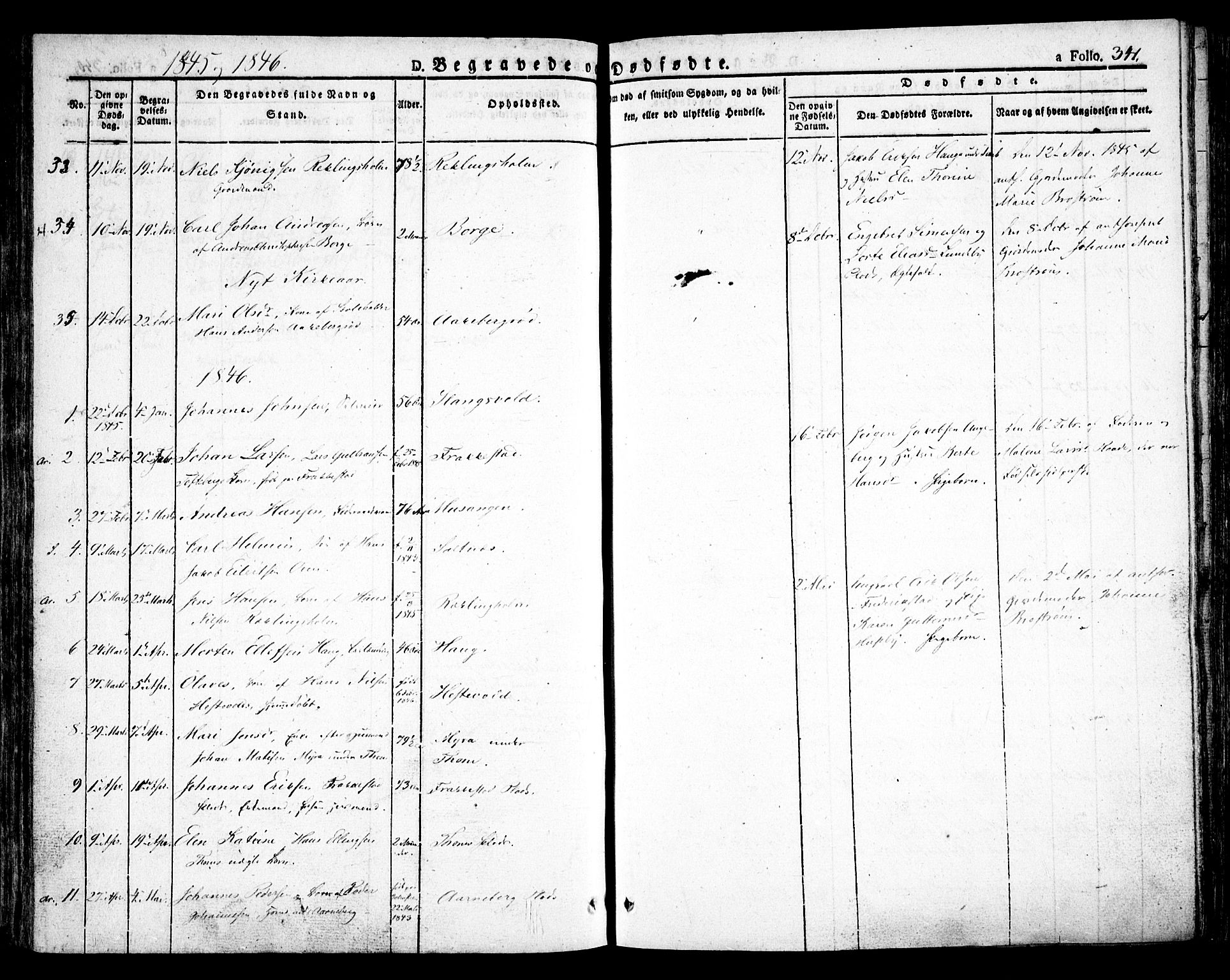 Råde prestekontor kirkebøker, SAO/A-2009/F/Fa/L0005: Parish register (official) no. 5, 1830-1853, p. 341