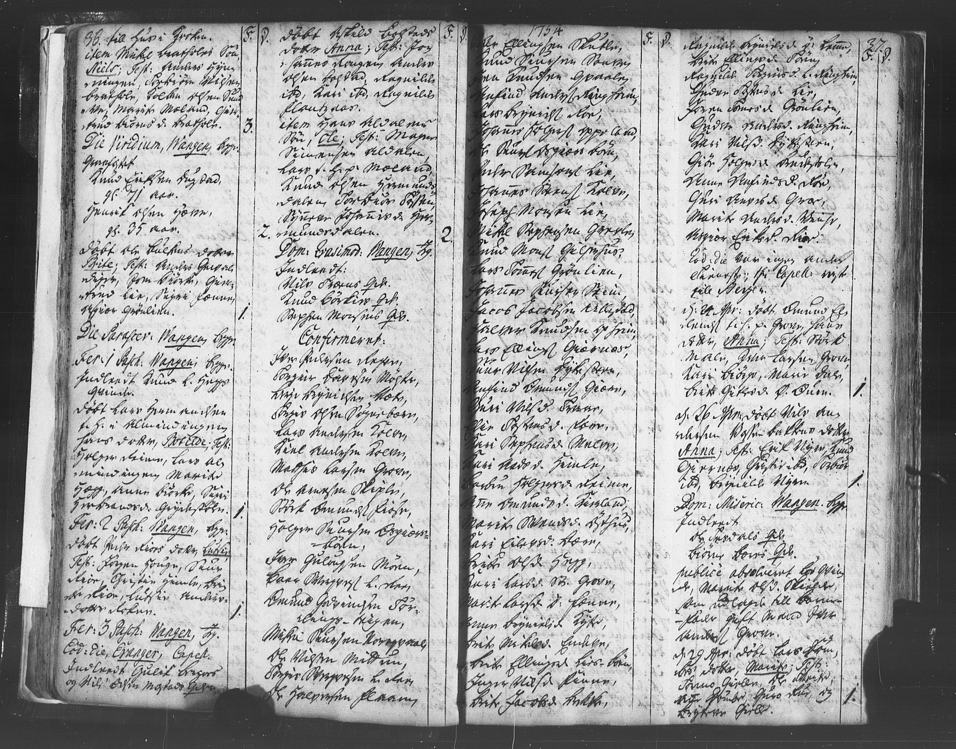 Voss sokneprestembete, SAB/A-79001/H/Haa: Parish register (official) no. A 8, 1752-1780, p. 36-37