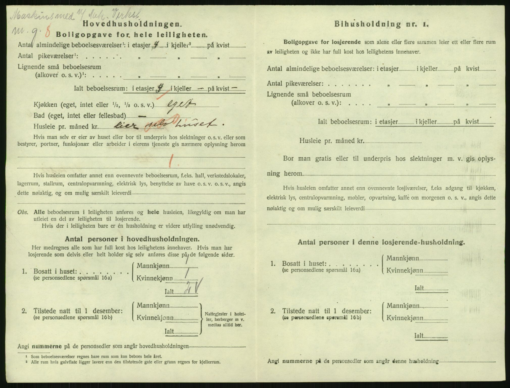 SAH, 1920 census for Gjøvik, 1920, p. 2385