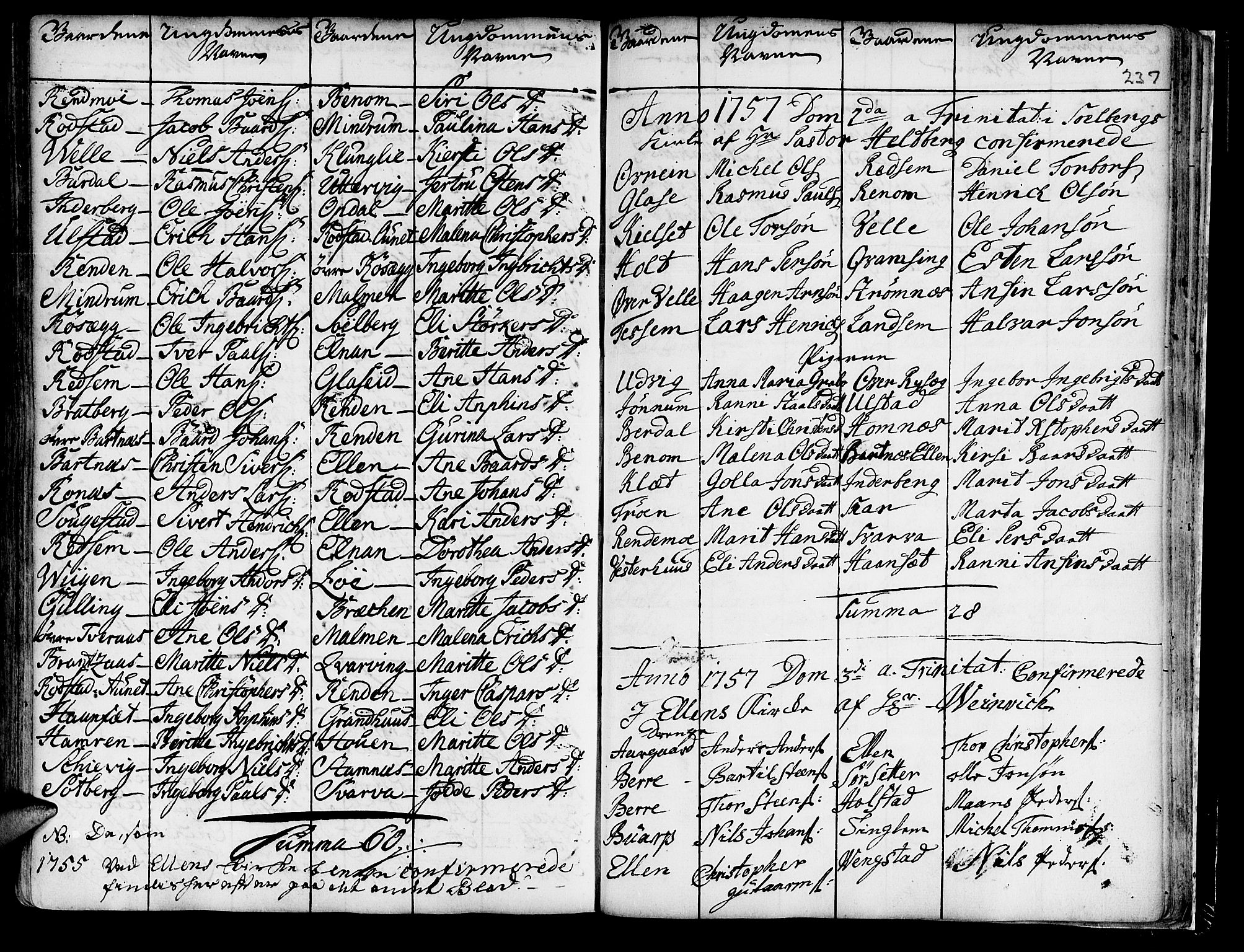 Ministerialprotokoller, klokkerbøker og fødselsregistre - Nord-Trøndelag, SAT/A-1458/741/L0385: Parish register (official) no. 741A01, 1722-1815, p. 237