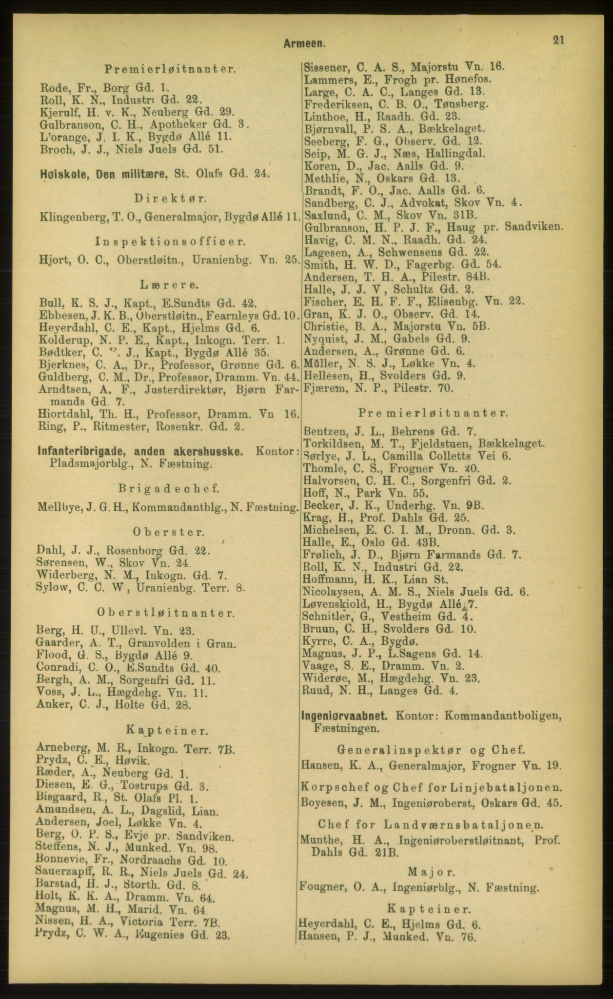 Kristiania/Oslo adressebok, PUBL/-, 1898, p. 21