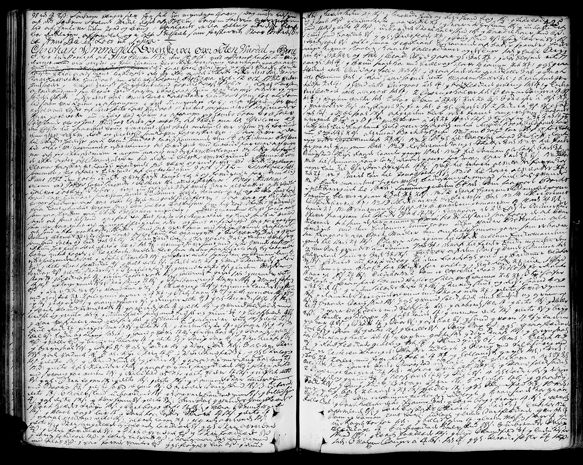 Toten tingrett, SAH/TING-006/J/Ja/L0007: Skifteprotokoll, 1722-1737, p. 425b-426a