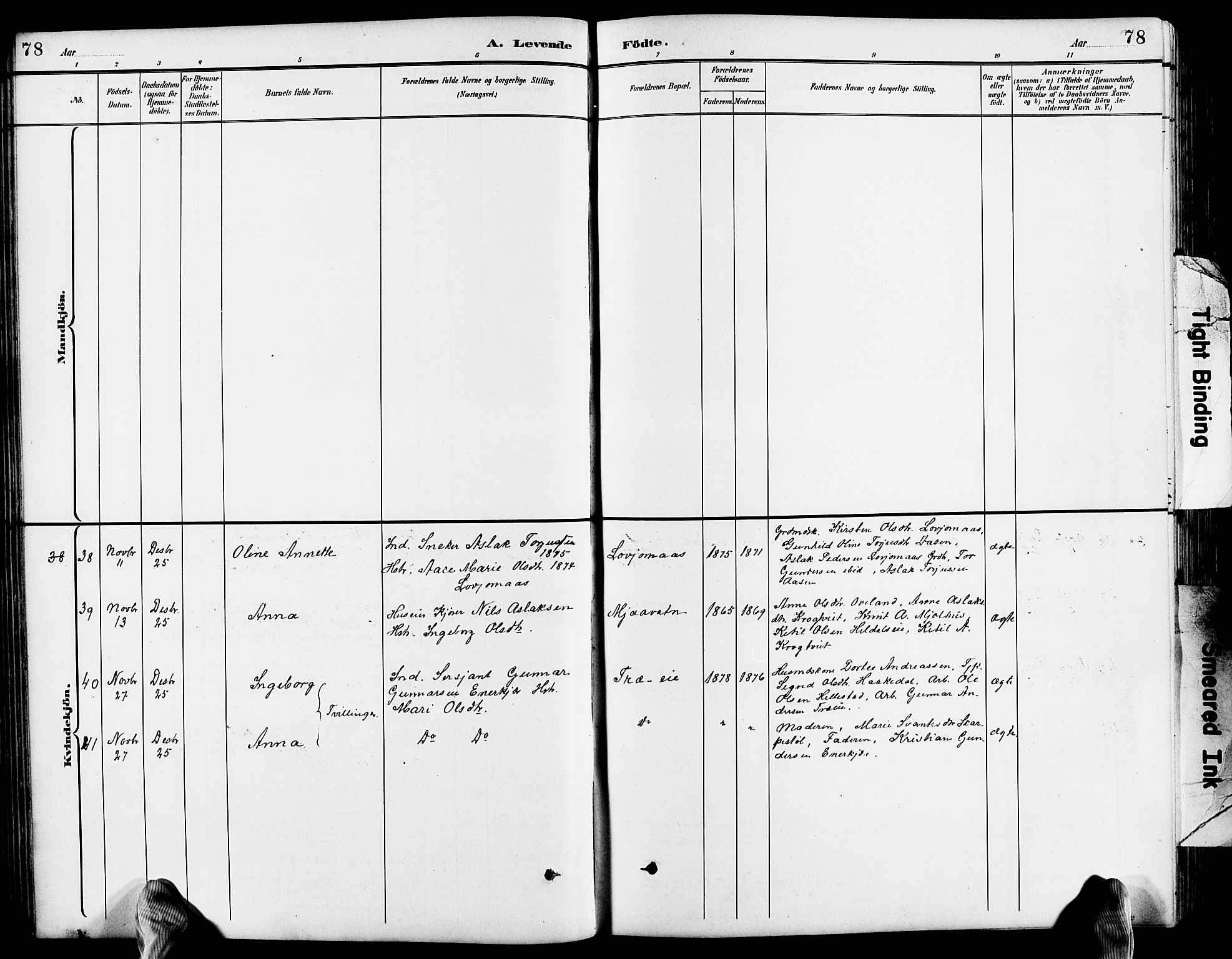 Froland sokneprestkontor, AV/SAK-1111-0013/F/Fb/L0010: Parish register (copy) no. B 10, 1893-1920, p. 78