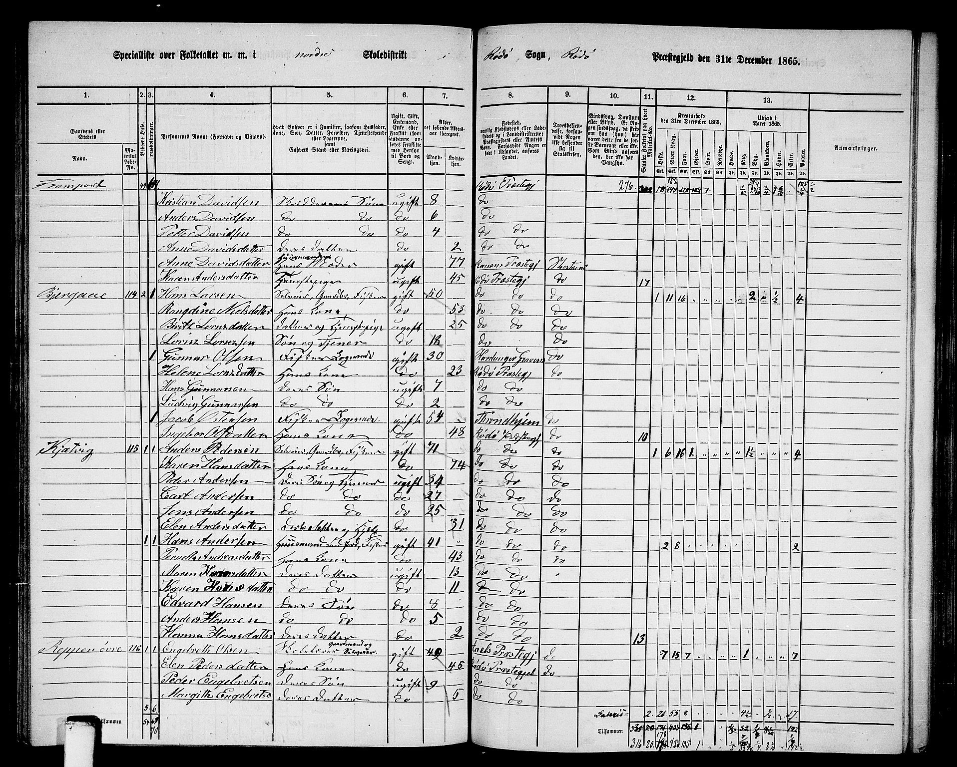 RA, 1865 census for Rødøy, 1865, p. 57