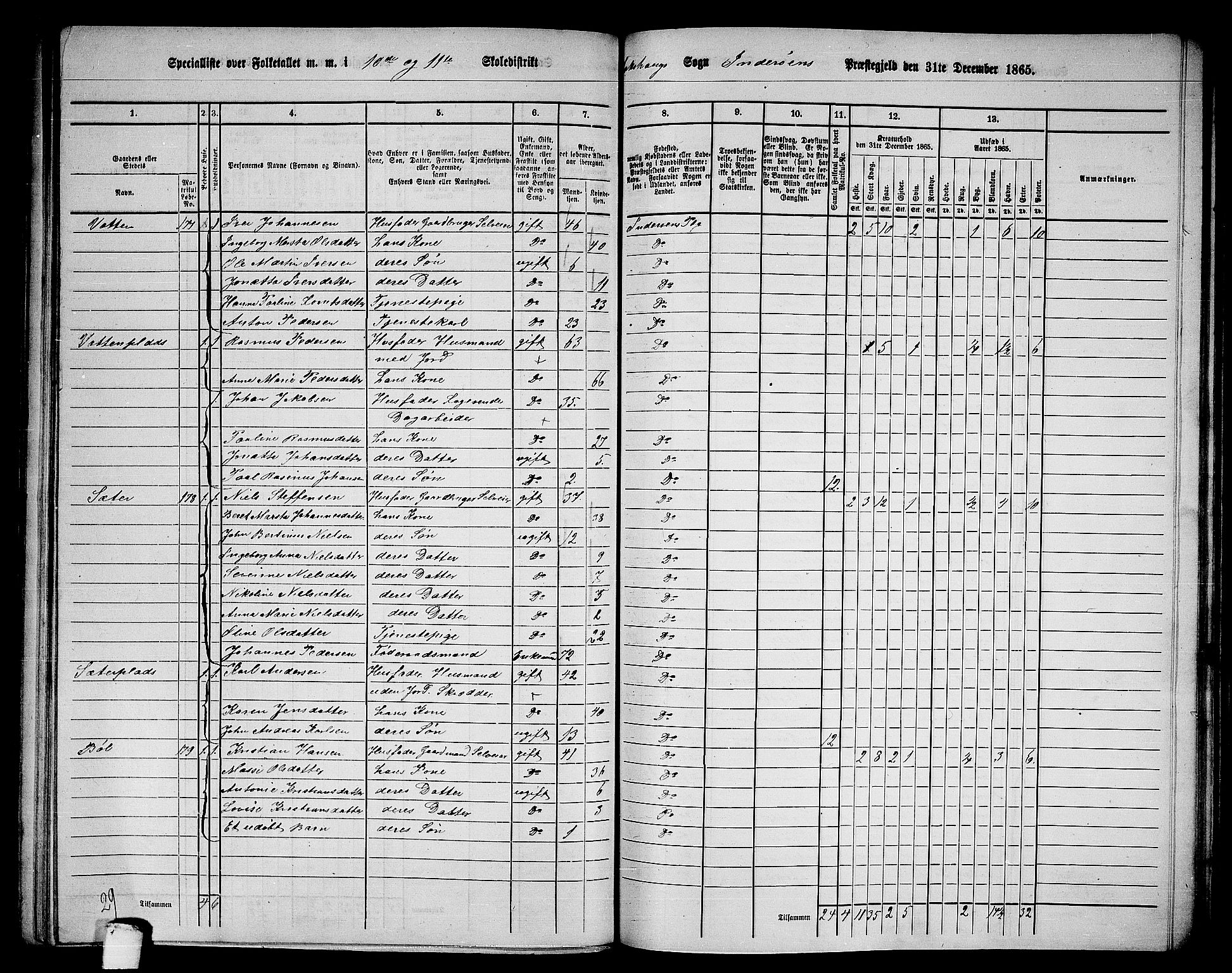 RA, 1865 census for Inderøy, 1865, p. 139