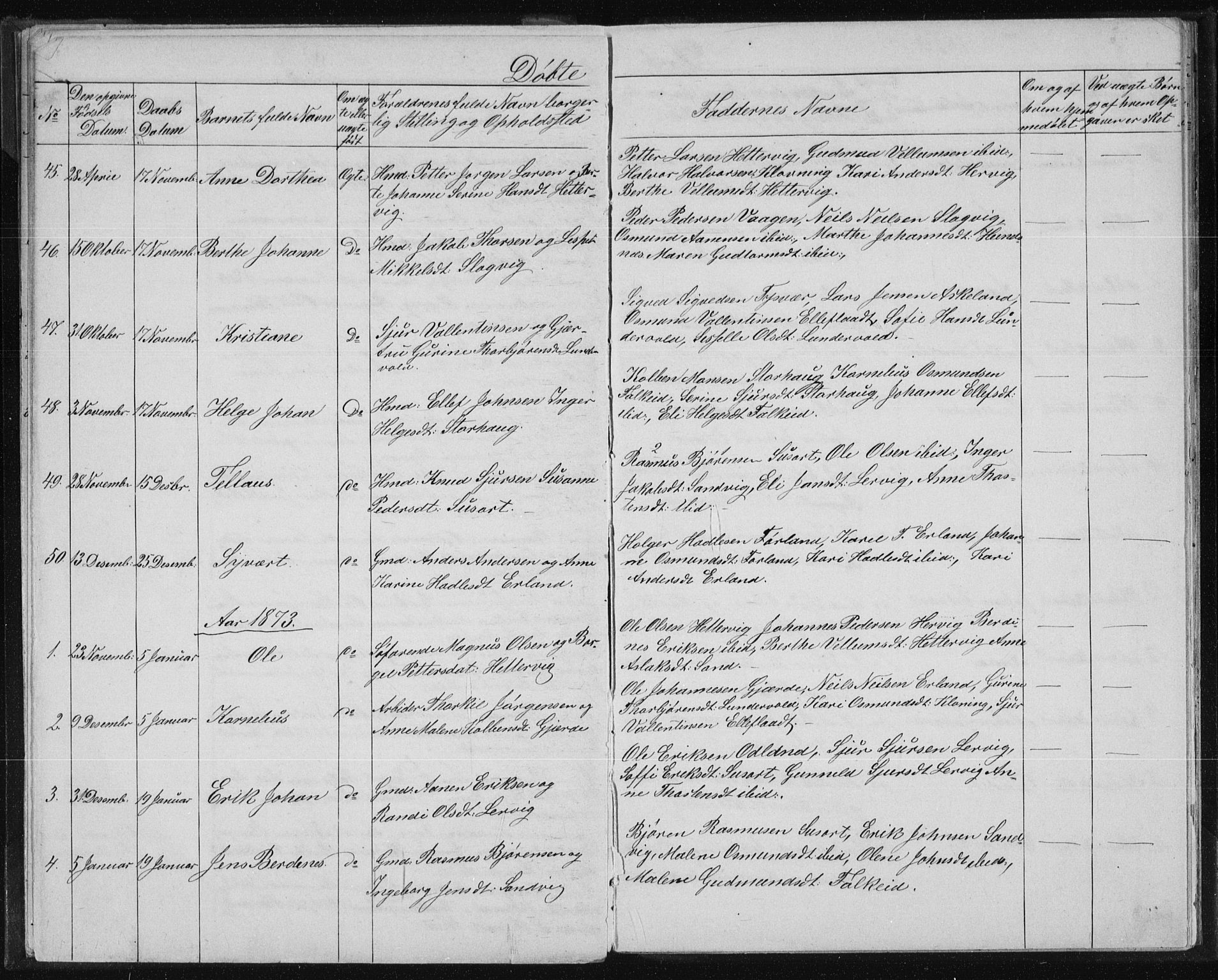 Tysvær sokneprestkontor, AV/SAST-A -101864/H/Ha/Hab/L0003: Parish register (copy) no. B 3, 1868-1882