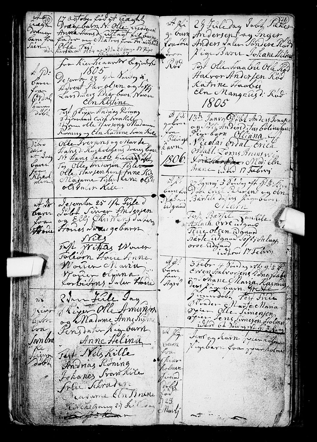 Hvaler prestekontor Kirkebøker, AV/SAO-A-2001/F/Fa/L0002: Parish register (official) no. I 2, 1749-1816, p. 70-71