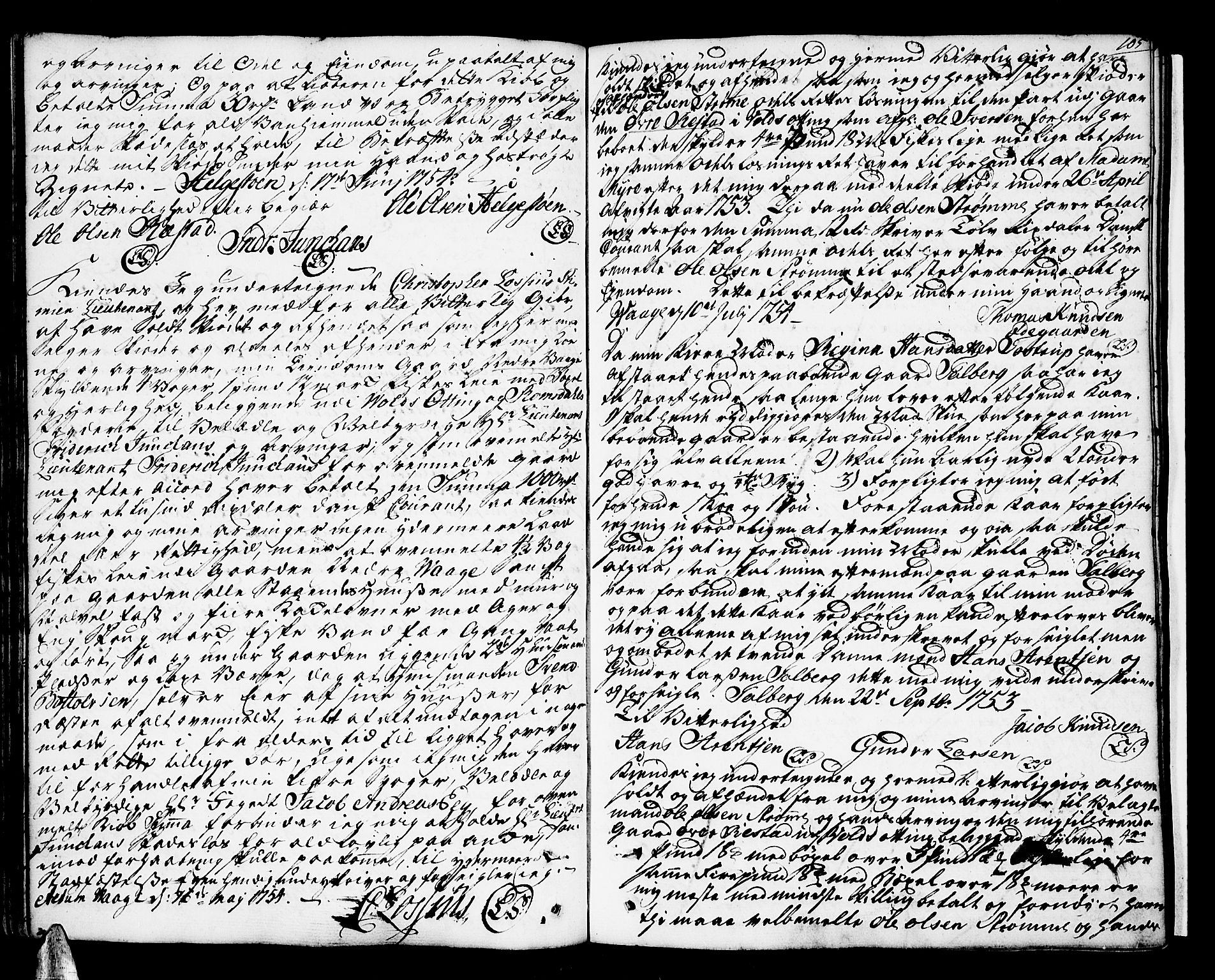 Romsdal sorenskriveri, SAT/A-4149/1/2/2C/L0003: Mortgage book no. 3, 1747-1767, p. 105
