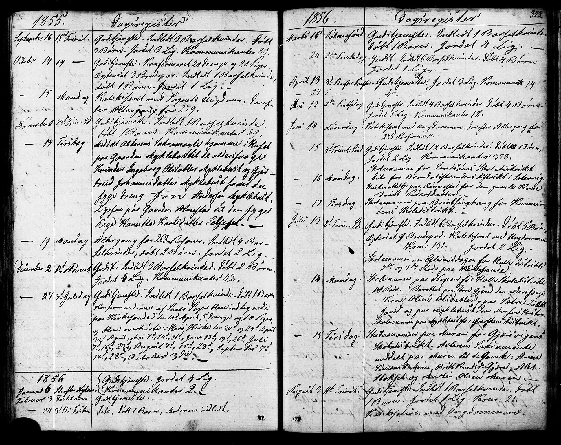 Ministerialprotokoller, klokkerbøker og fødselsregistre - Møre og Romsdal, AV/SAT-A-1454/503/L0034: Parish register (official) no. 503A02, 1841-1884, p. 343