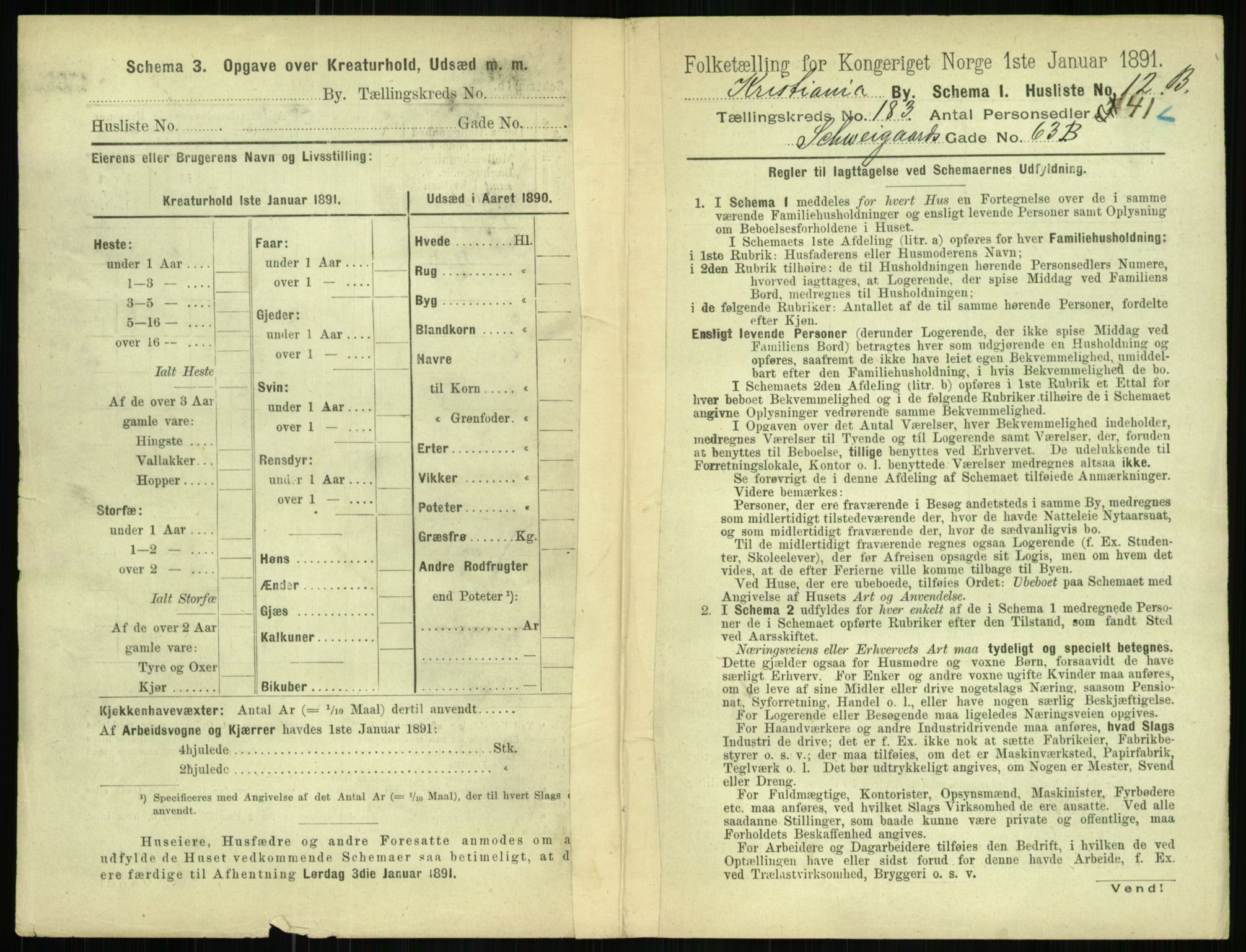 RA, 1891 census for 0301 Kristiania, 1891, p. 109255