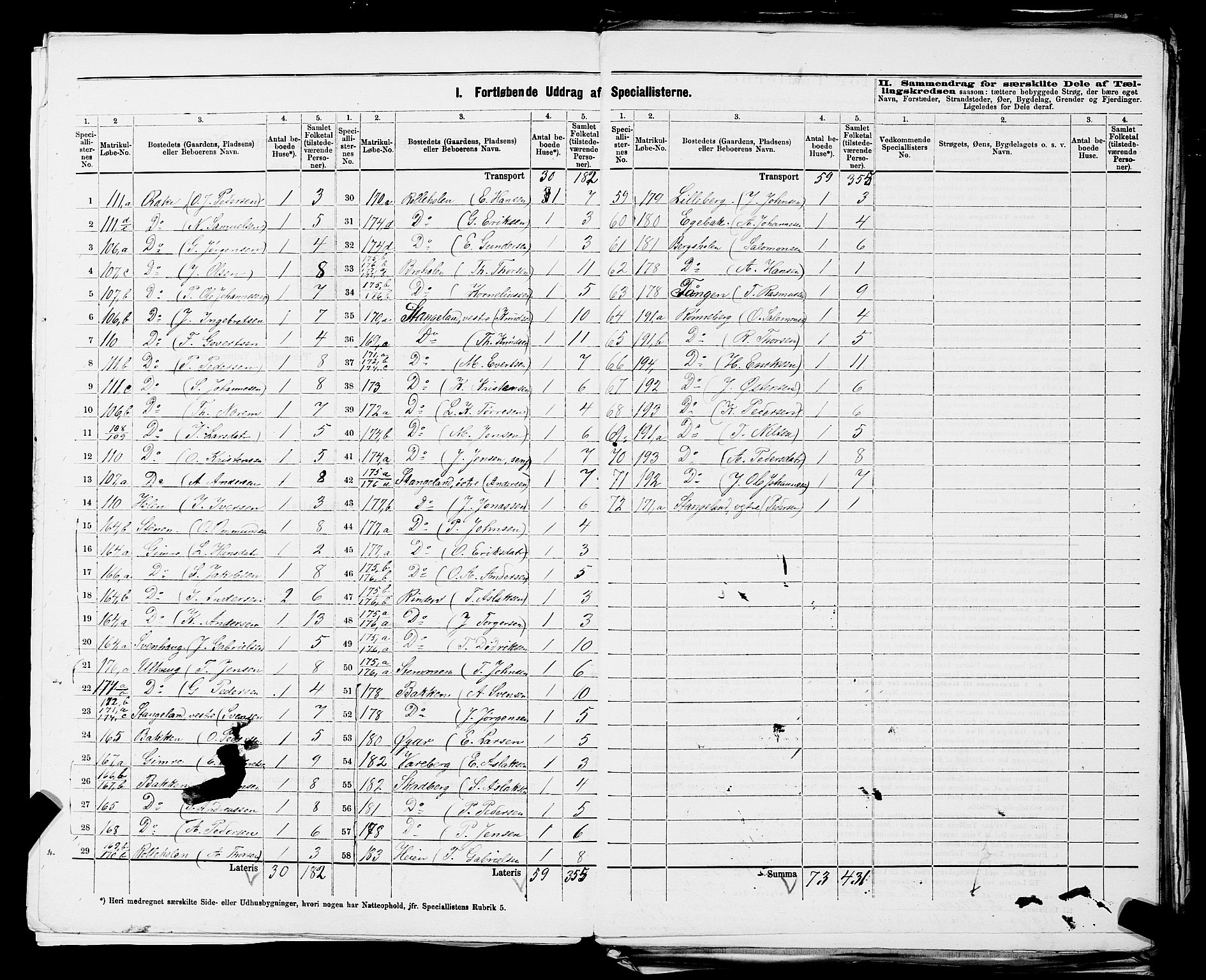 SAST, 1875 census for 1124P Håland, 1875, p. 17