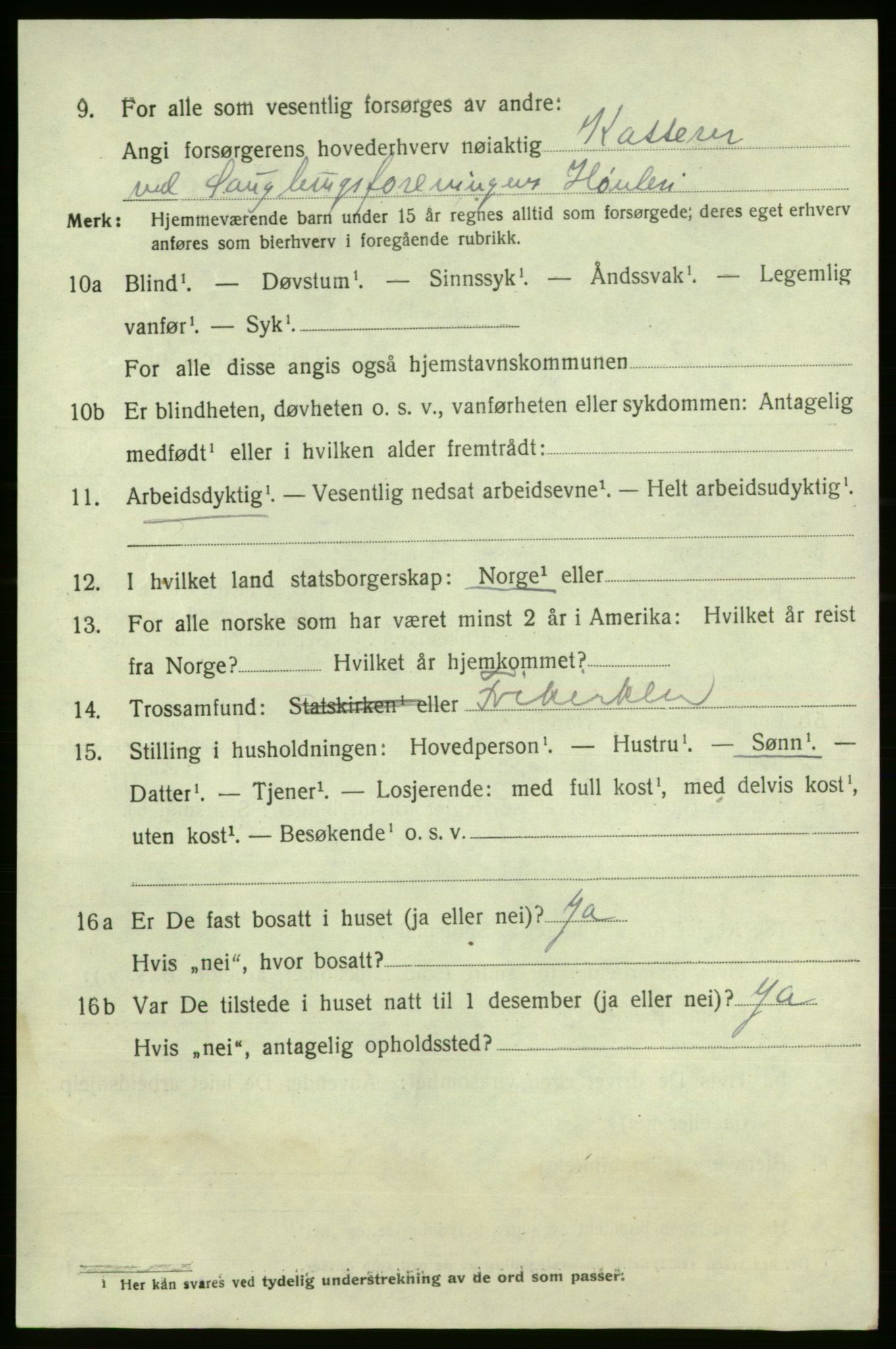 SAO, 1920 census for Fredrikshald, 1920, p. 19860