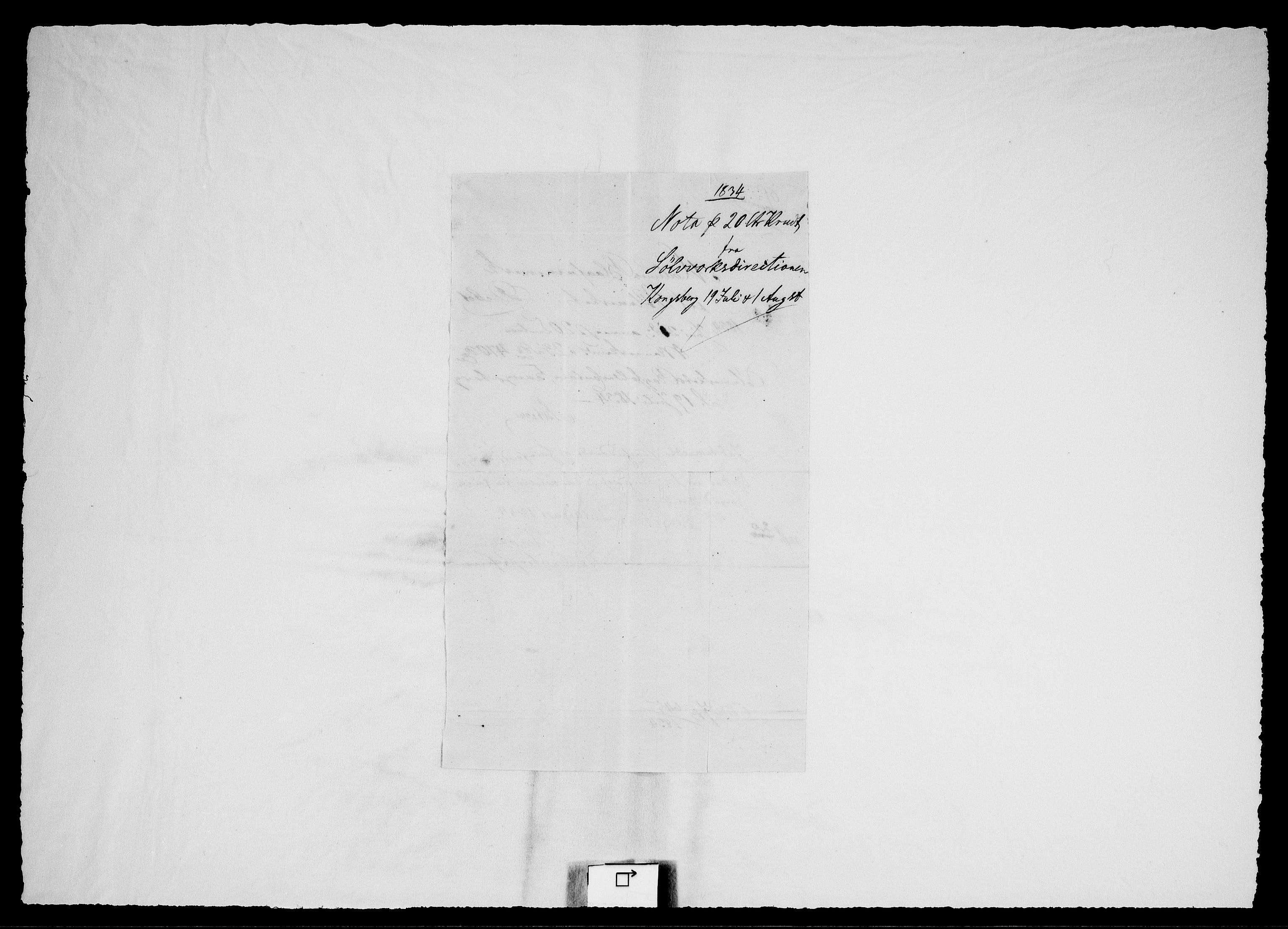 Modums Blaafarveværk, RA/PA-0157/G/Gd/Gdc/L0218/0001: -- / Hiesige und Auswartige Rechnungen, 1834-1838, p. 3