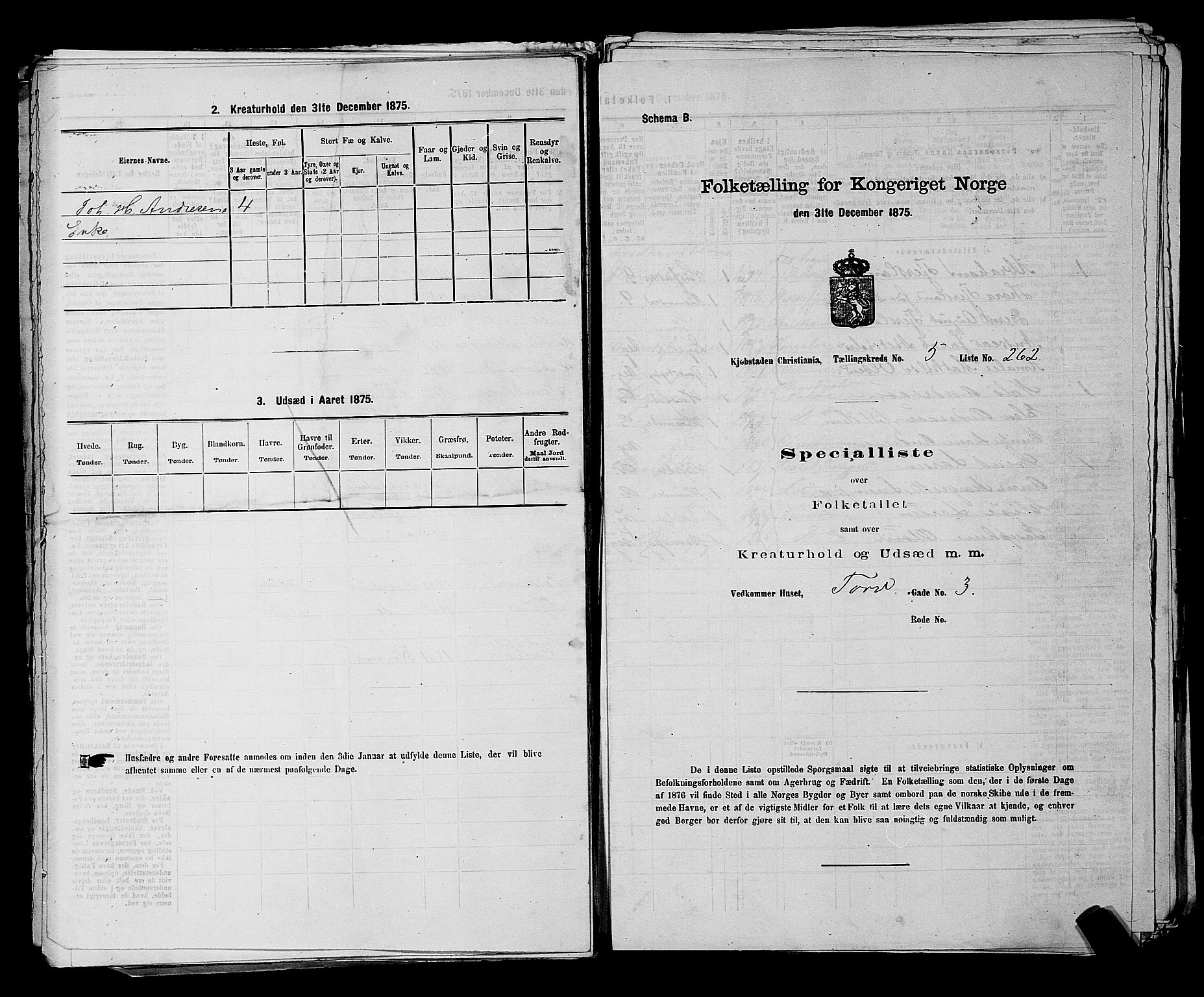 RA, 1875 census for 0301 Kristiania, 1875, p. 793