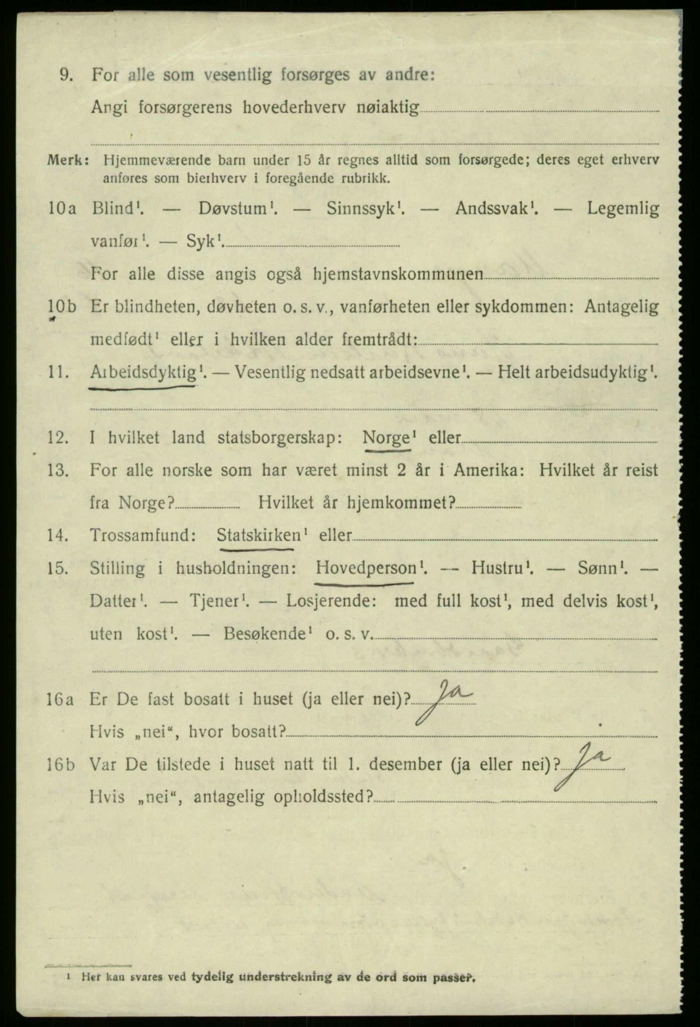SAB, 1920 census for Manger, 1920, p. 8791