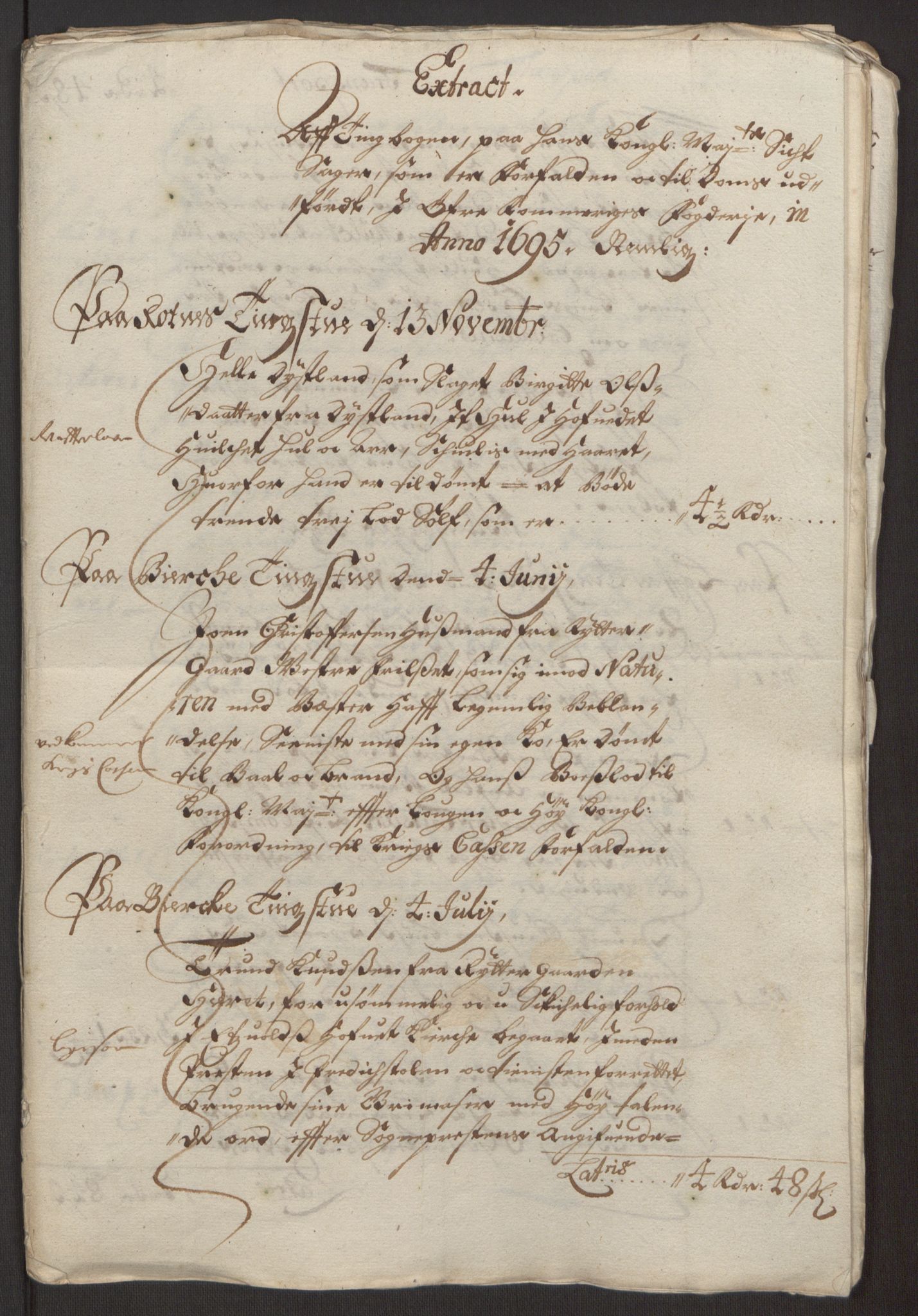 Rentekammeret inntil 1814, Reviderte regnskaper, Fogderegnskap, RA/EA-4092/R12/L0707: Fogderegnskap Øvre Romerike, 1695, p. 56