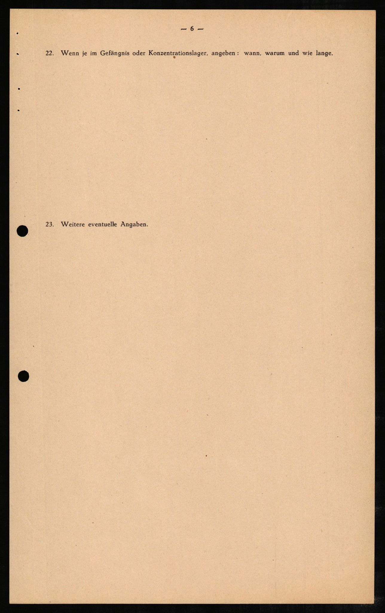 Forsvaret, Forsvarets overkommando II, RA/RAFA-3915/D/Db/L0005: CI Questionaires. Tyske okkupasjonsstyrker i Norge. Tyskere., 1945-1946, p. 28