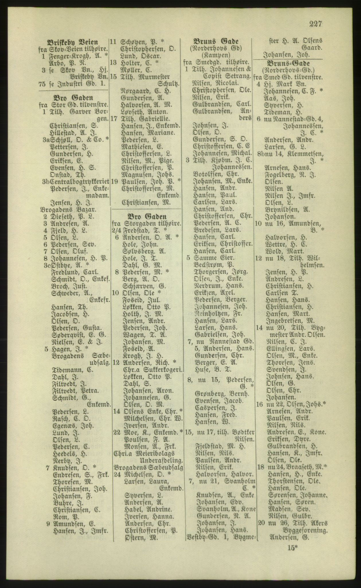 Kristiania/Oslo adressebok, PUBL/-, 1881, p. 227