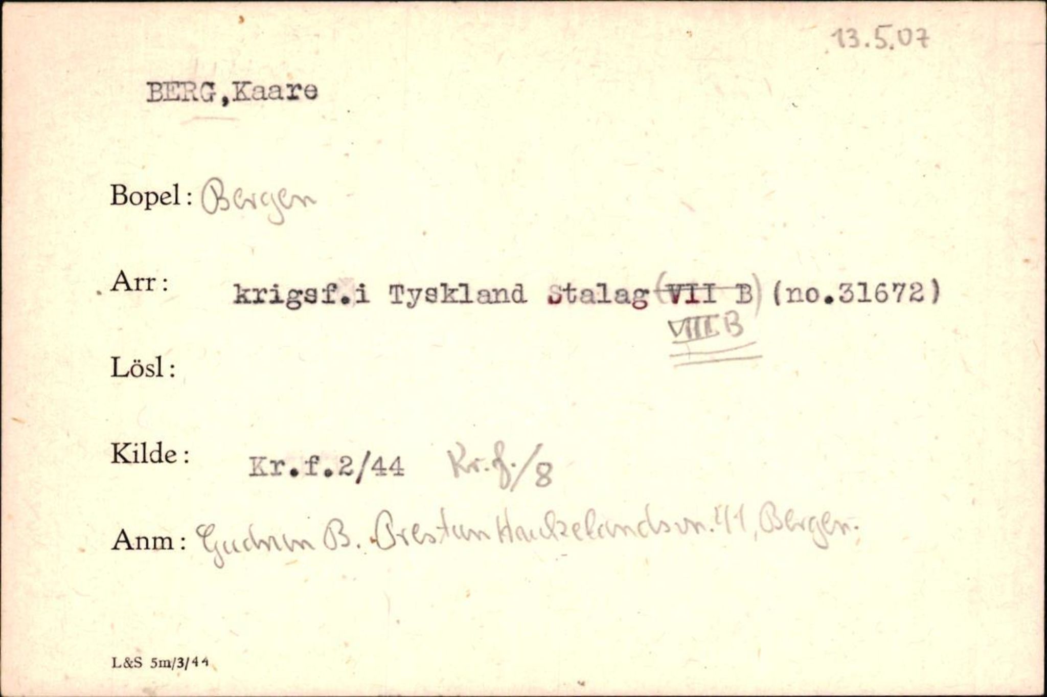 Forsvaret, Forsvarets krigshistoriske avdeling, AV/RA-RAFA-2017/Y/Yf/L0200: II-C-11-2102  -  Norske krigsfanger i Tyskland, 1940-1945, p. 78