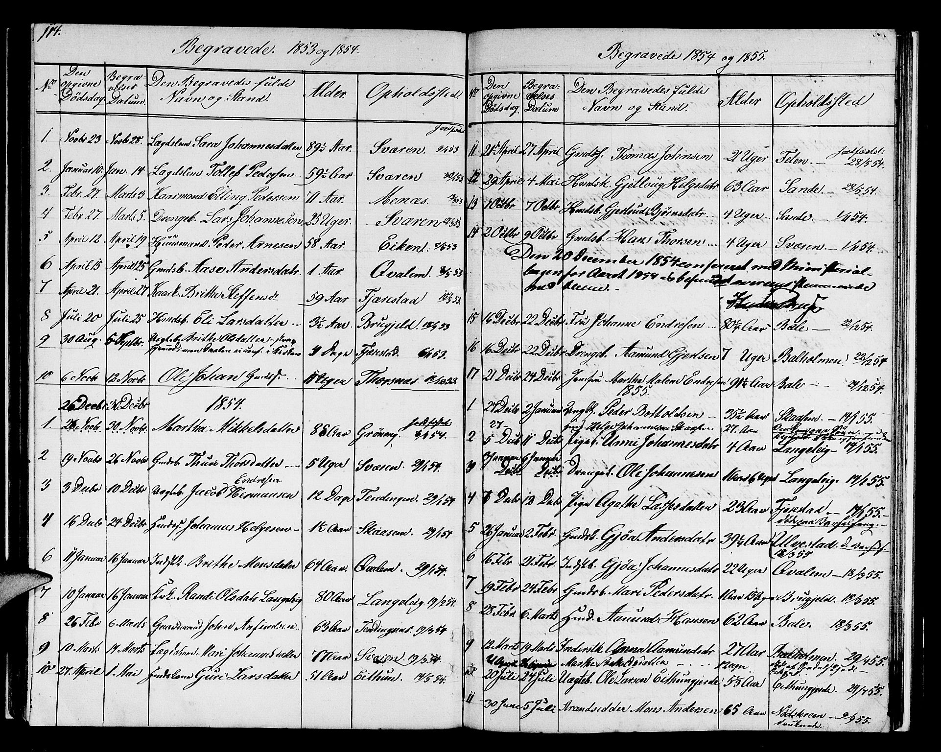 Balestrand sokneprestembete, SAB/A-79601/H/Hab/Haba/L0001: Parish register (copy) no. A 1, 1853-1880, p. 114