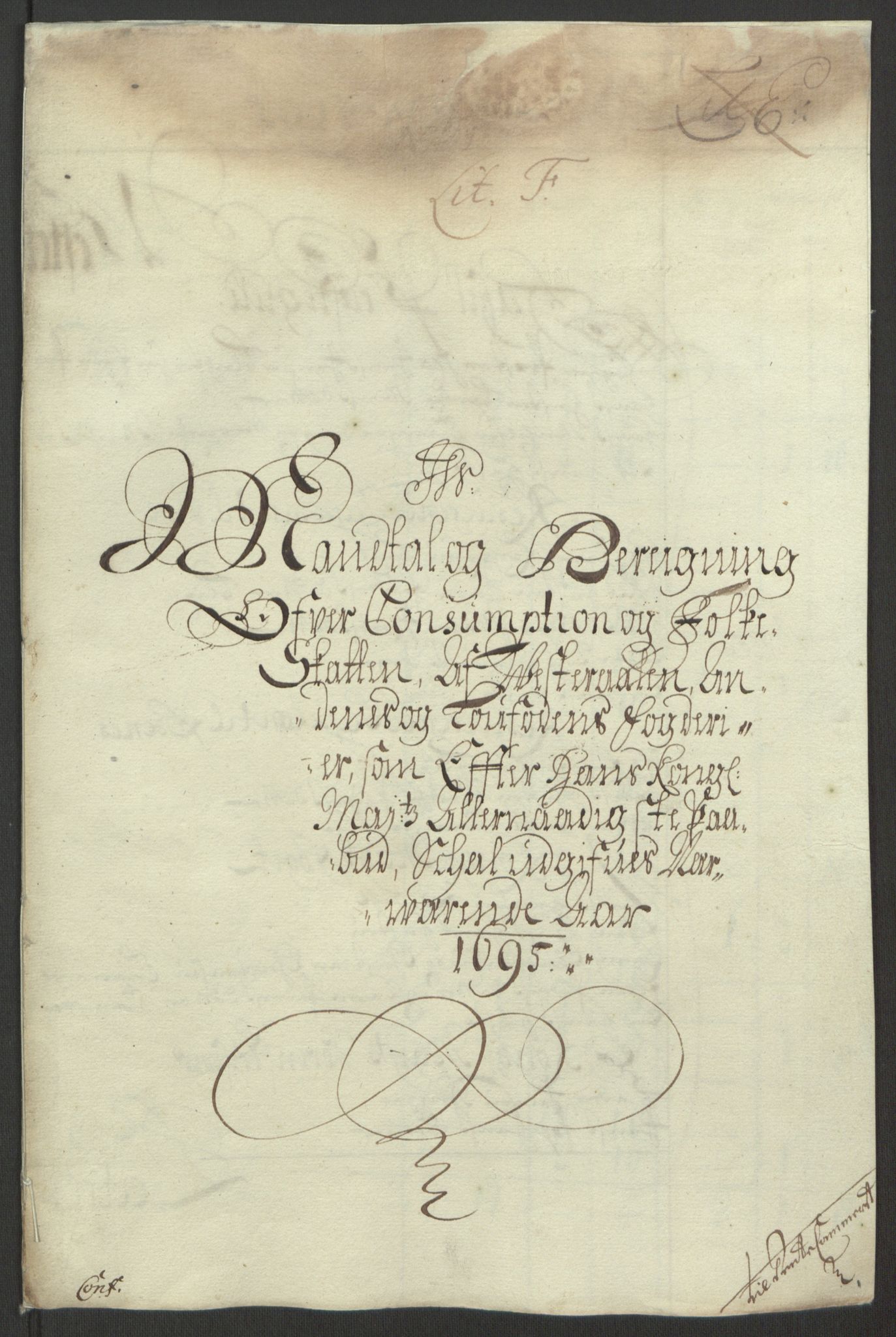 Rentekammeret inntil 1814, Reviderte regnskaper, Fogderegnskap, RA/EA-4092/R67/L4677: Fogderegnskap Vesterålen, Andenes og Lofoten, 1694-1695, p. 249