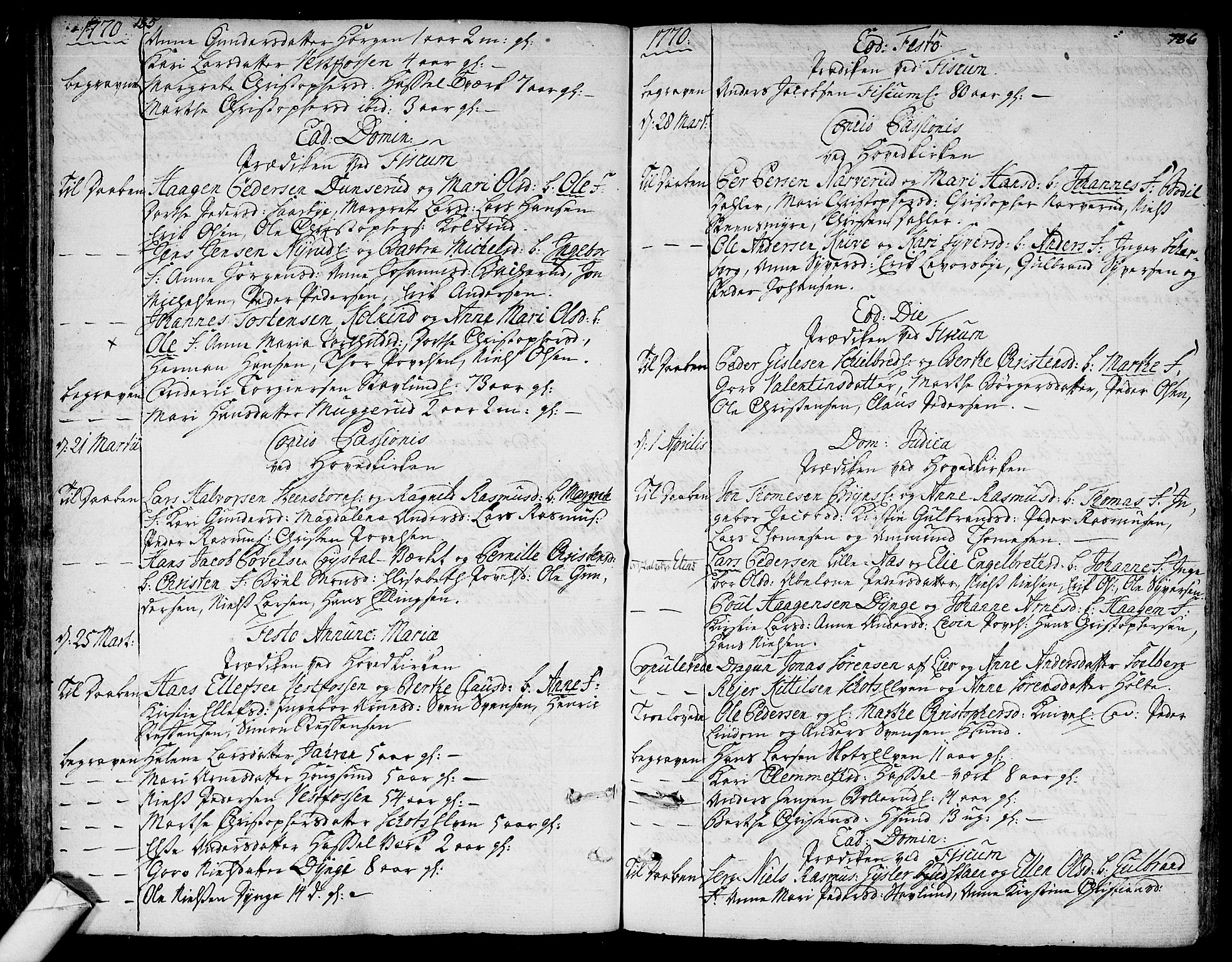 Eiker kirkebøker, SAKO/A-4/F/Fa/L0008: Parish register (official) no. I 8, 1764-1788, p. 185-186