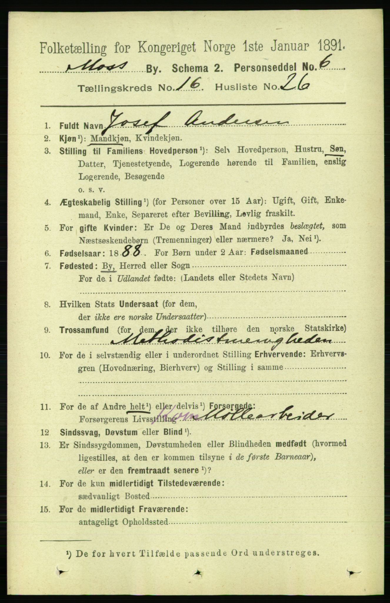 RA, 1891 census for 0104 Moss, 1891, p. 7771