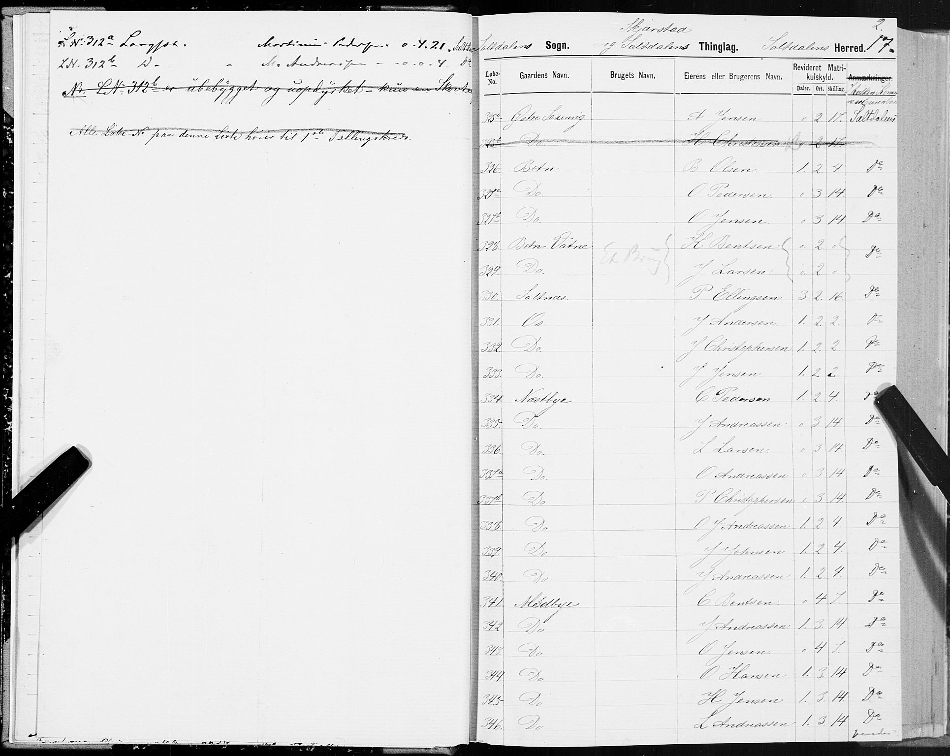 SAT, 1875 census for 1840P Saltdal, 1875, p. 1017