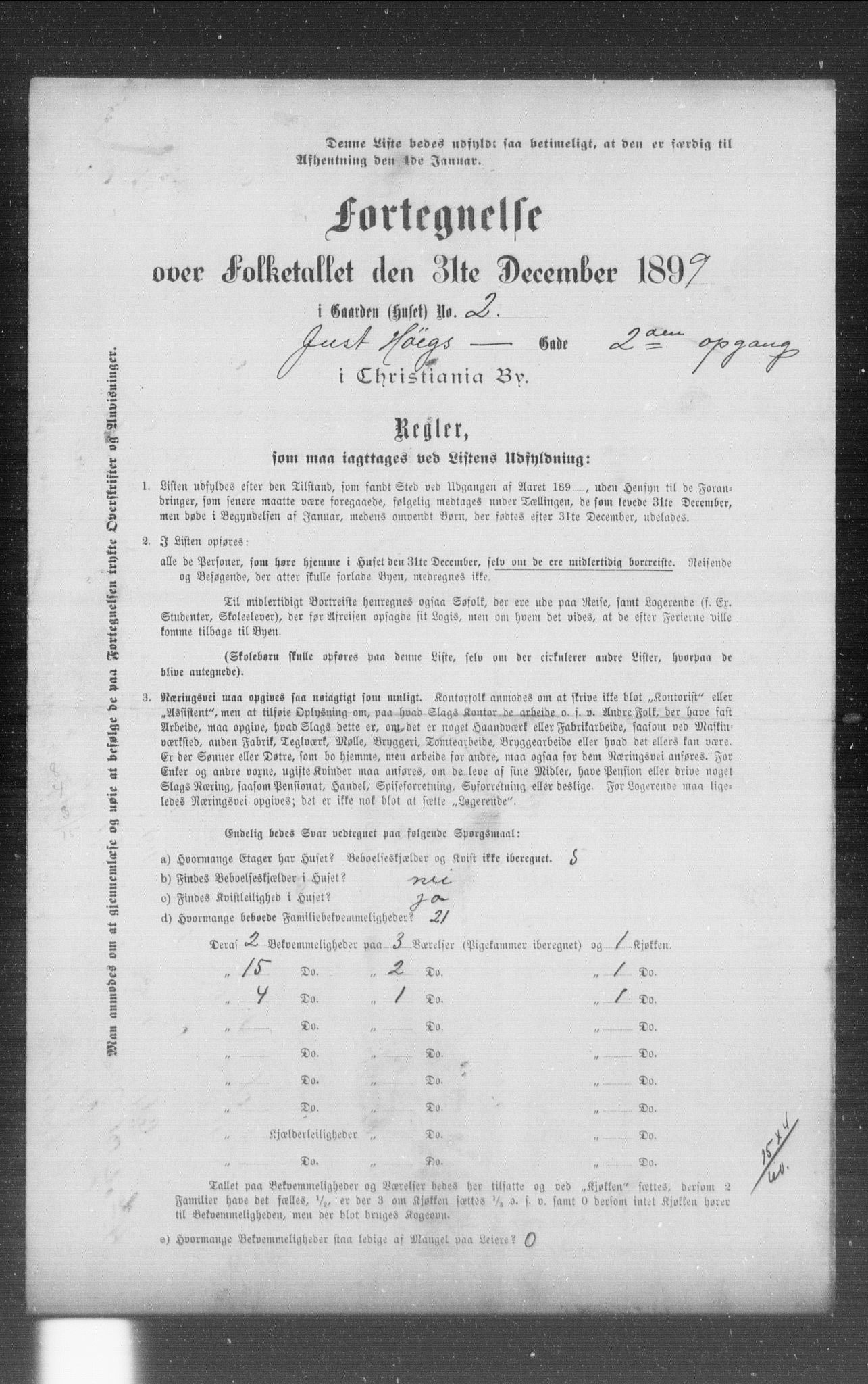 OBA, Municipal Census 1899 for Kristiania, 1899, p. 6217