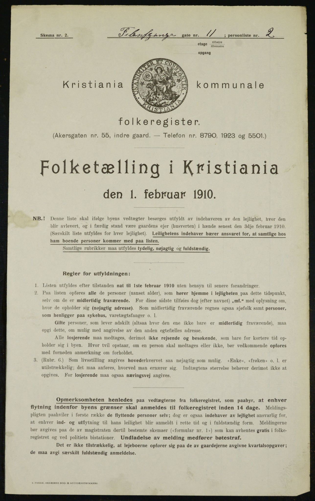 OBA, Municipal Census 1910 for Kristiania, 1910, p. 22825