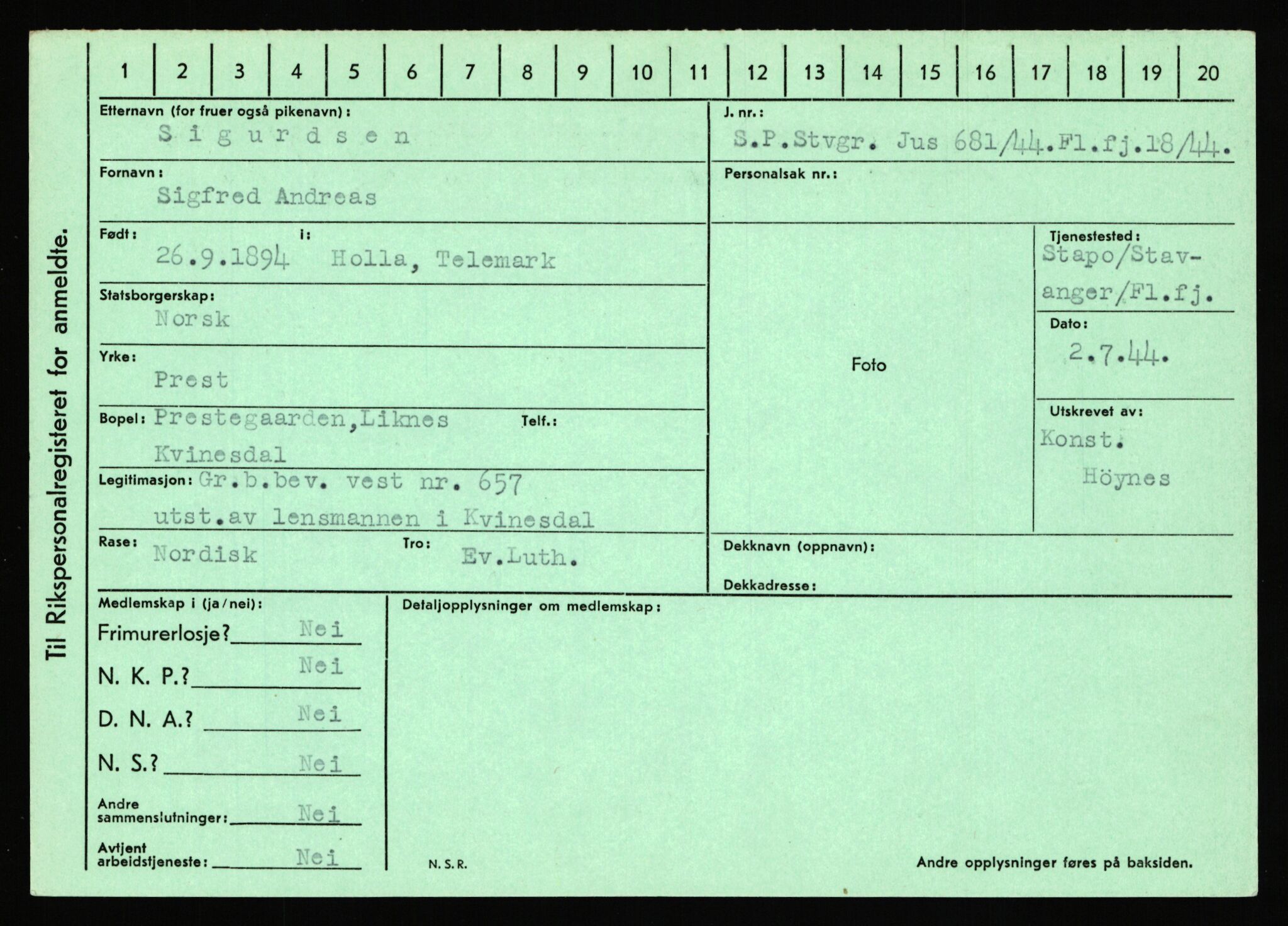 Statspolitiet - Hovedkontoret / Osloavdelingen, AV/RA-S-1329/C/Ca/L0014: Seterlien - Svartås, 1943-1945, p. 105