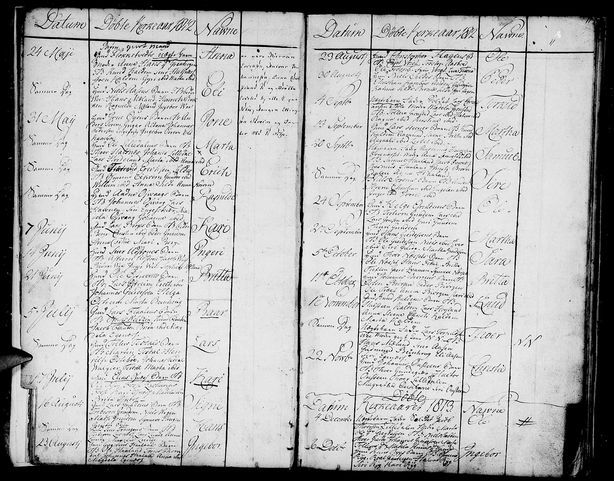 Etne sokneprestembete, SAB/A-75001/H/Haa: Parish register (official) no. A 5, 1808-1817, p. 11