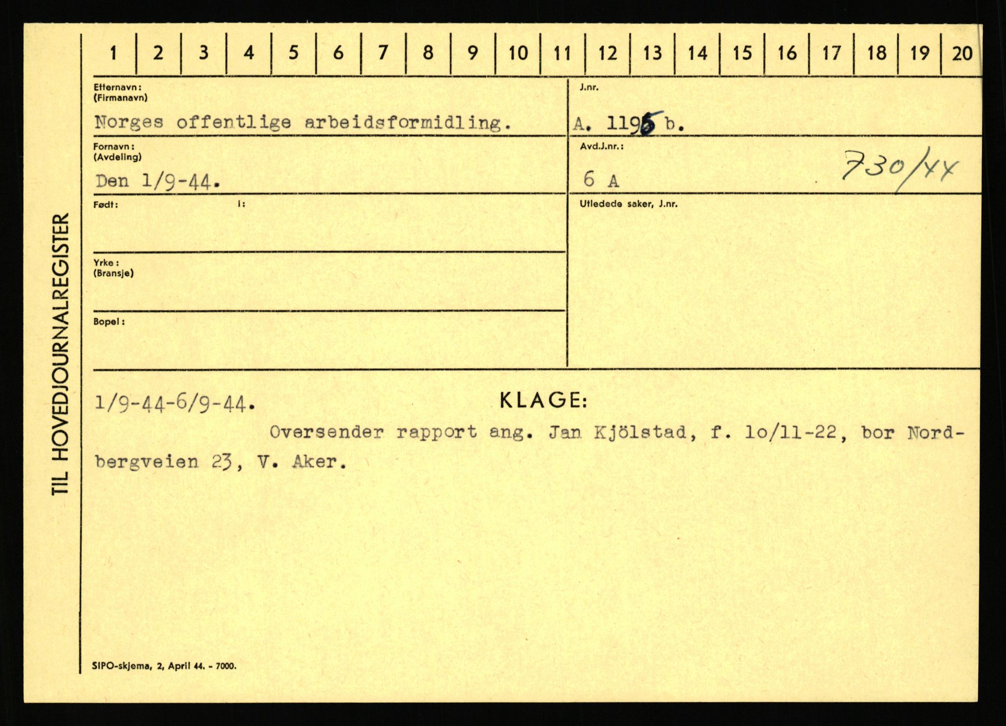 Statspolitiet - Hovedkontoret / Osloavdelingen, AV/RA-S-1329/C/Ca/L0001: Aabakken - Armann, 1943-1945, p. 4786